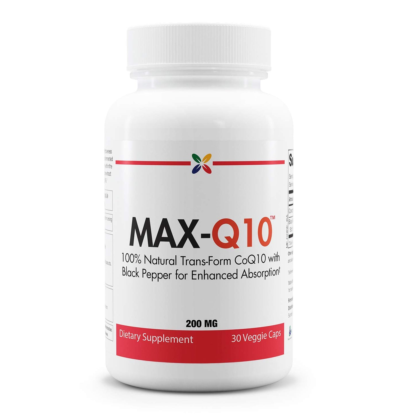 Stop Aging Now MAX-Q10 CoQ10 200 mg Capsules, 30 Count