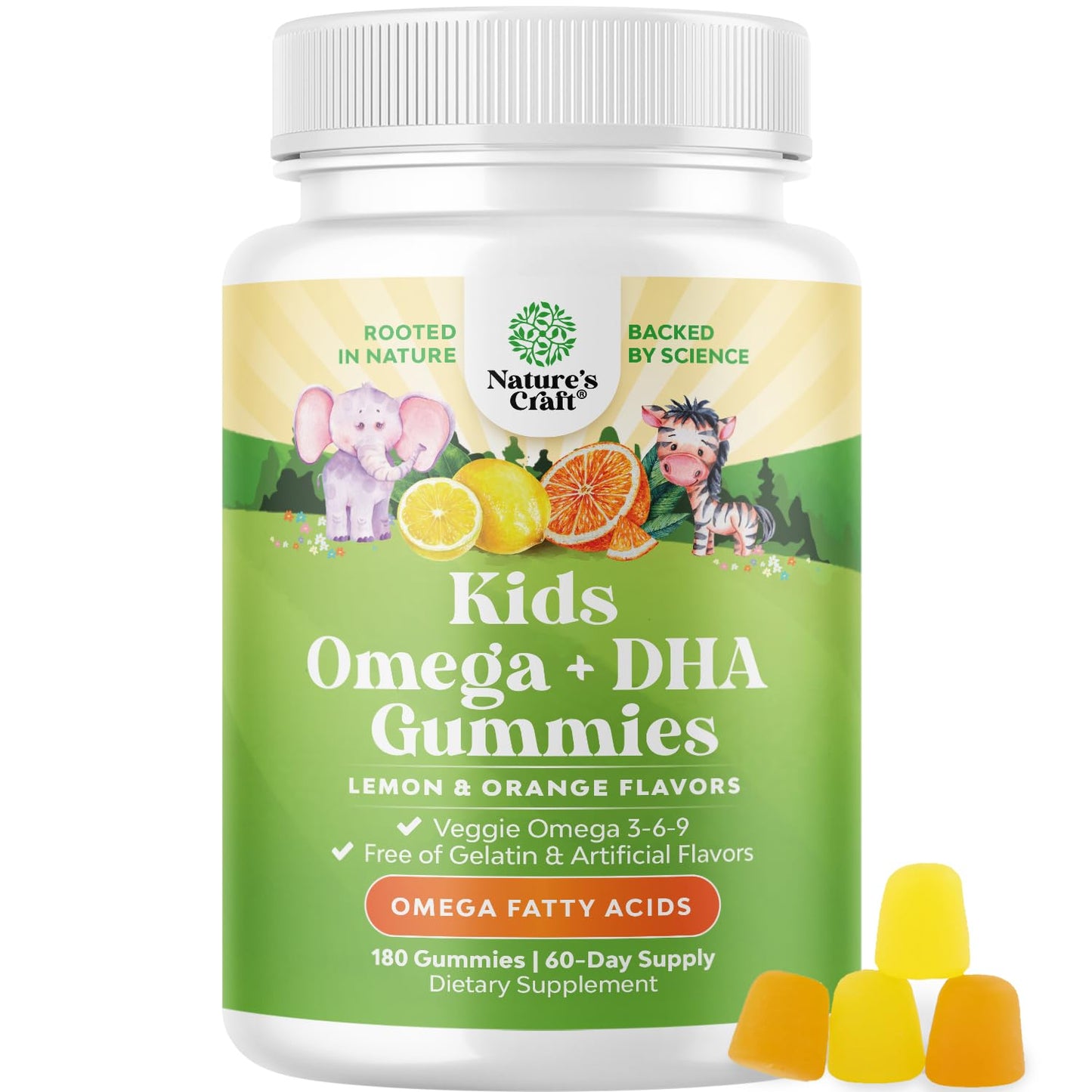 Natures Craft Omega DHA Gummies for Kids Gummy 180
