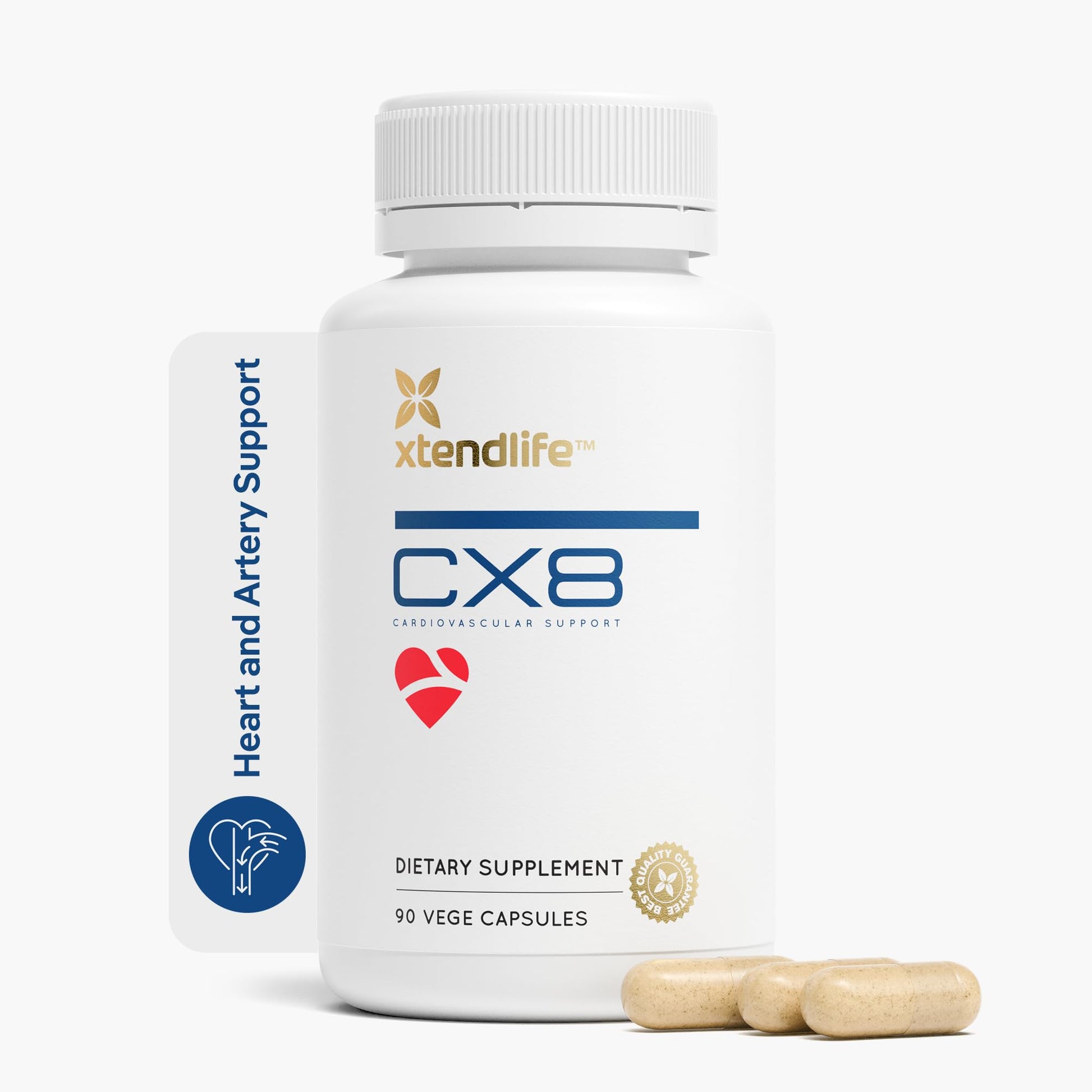 Xtendlife CX8 Heart Health Supplement Capsule 90 Count