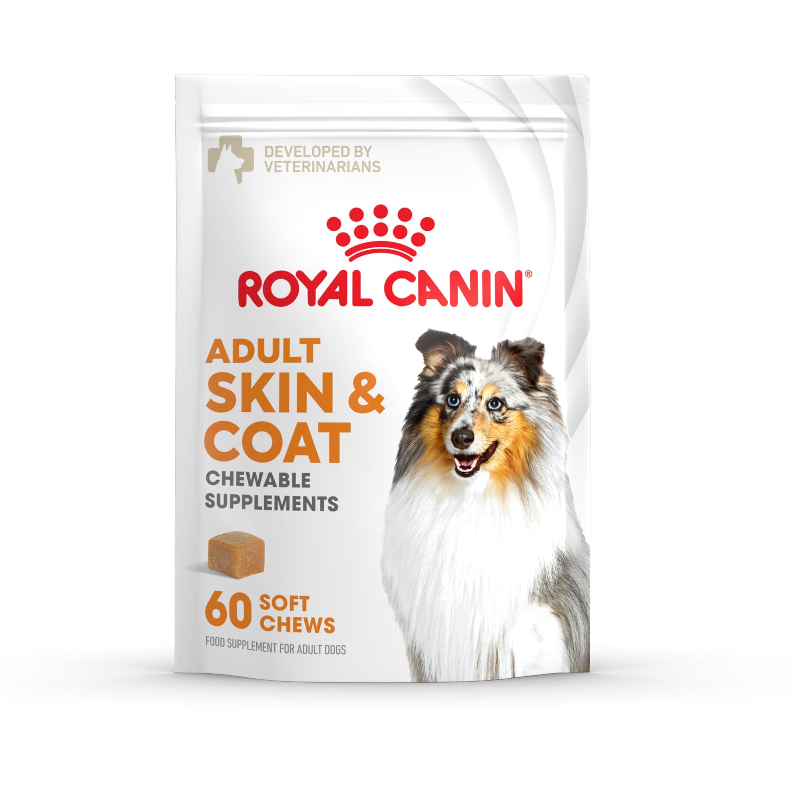 ROYAL CANIN Skin & Coat Dog Supplement Capsule for Adult Dogs 60 Count