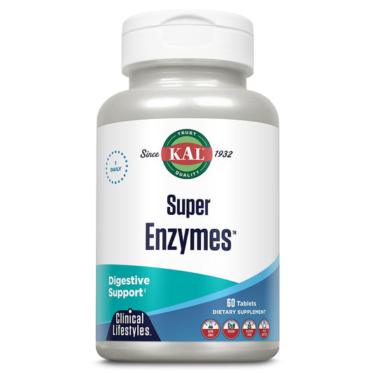 KAL Super Enzymes Tablets, 60 Count