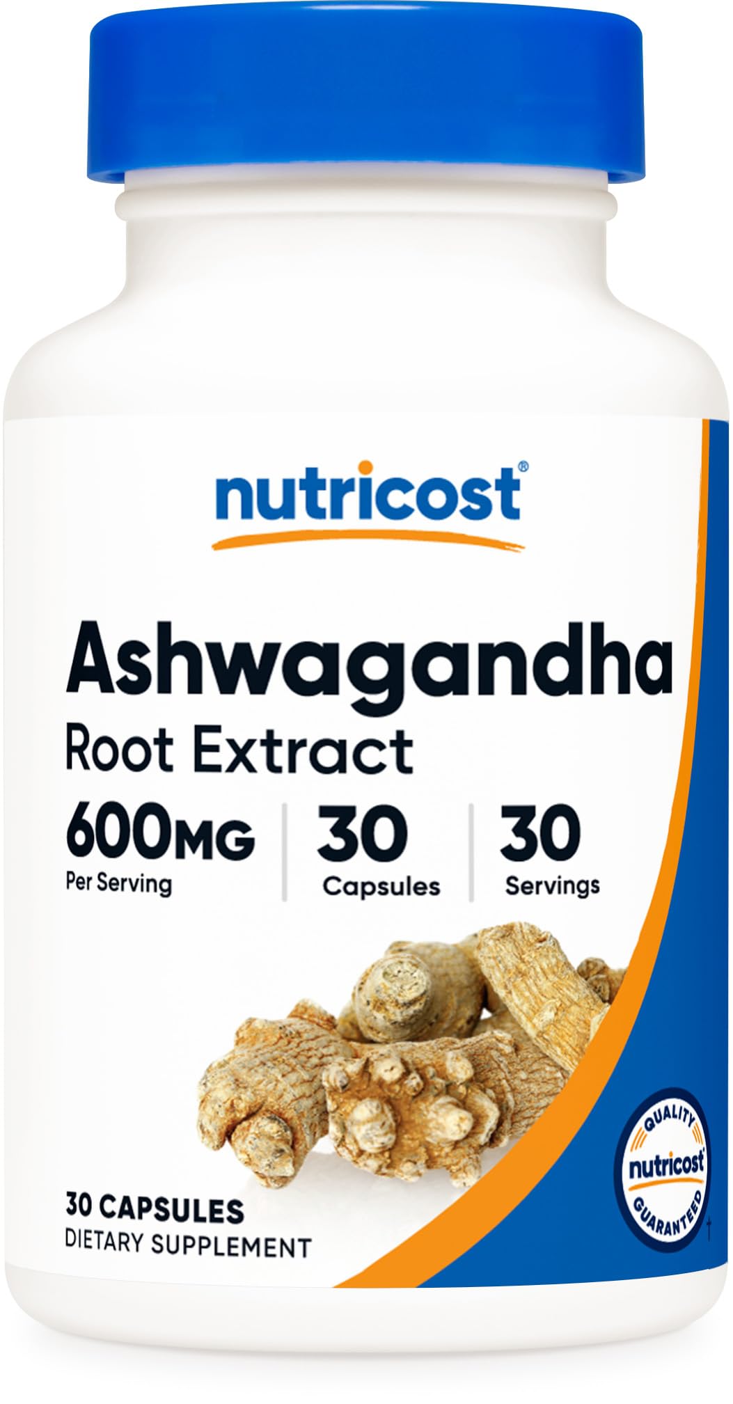 Nutricost Ashwagandha Root Extract 600mg Capsules, 30 Count