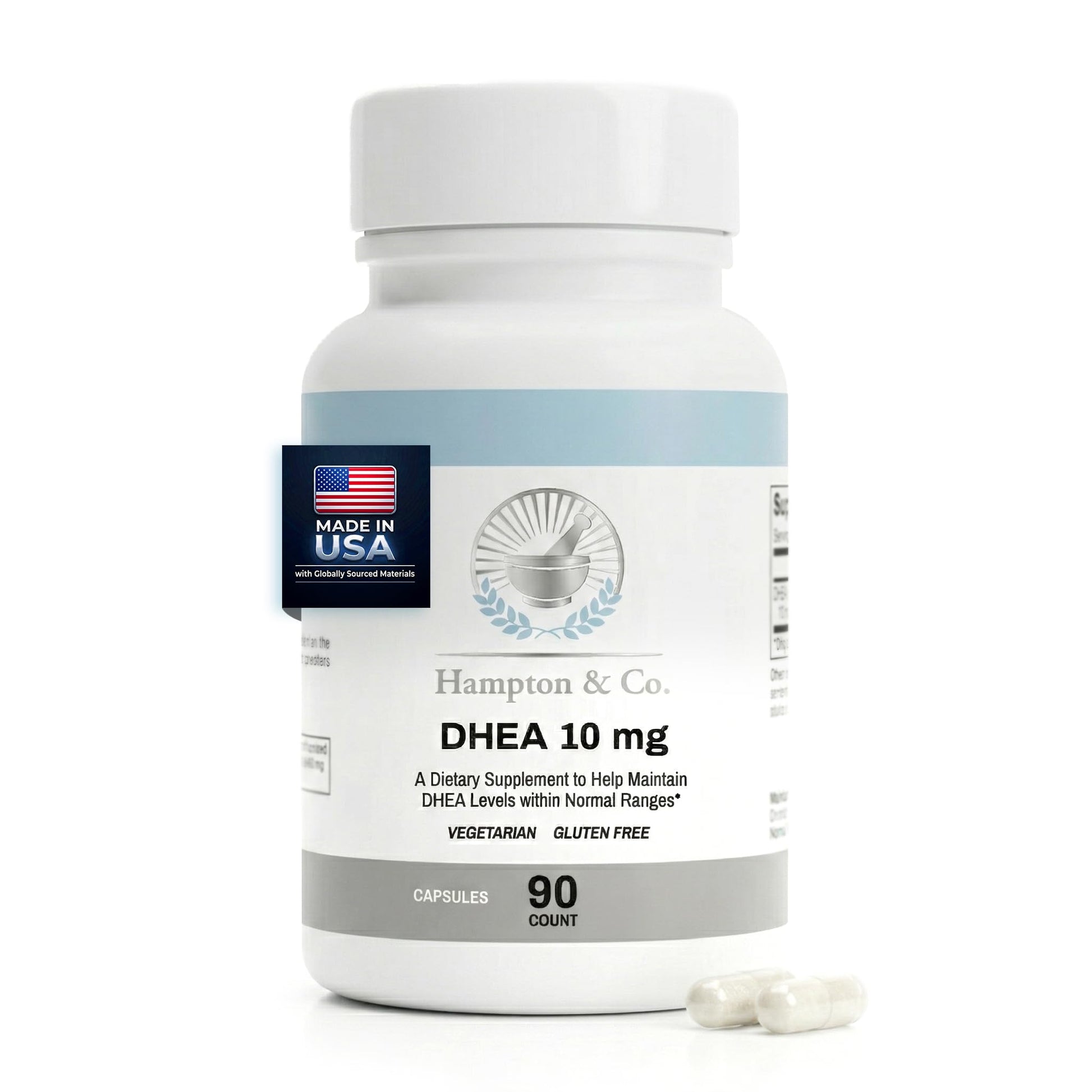 Hampton Distribution DHEA 10mg Capsule, 90 Count