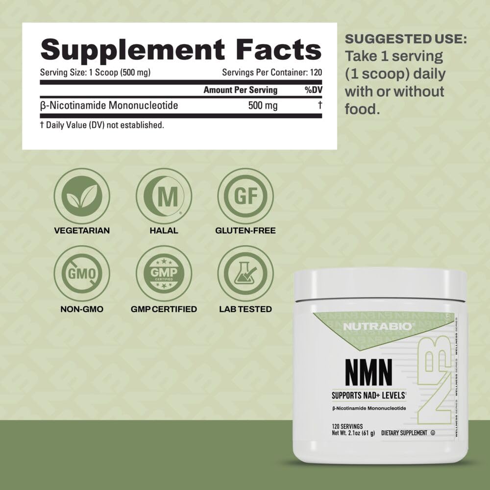 NutraBio NMN Powder 2.1