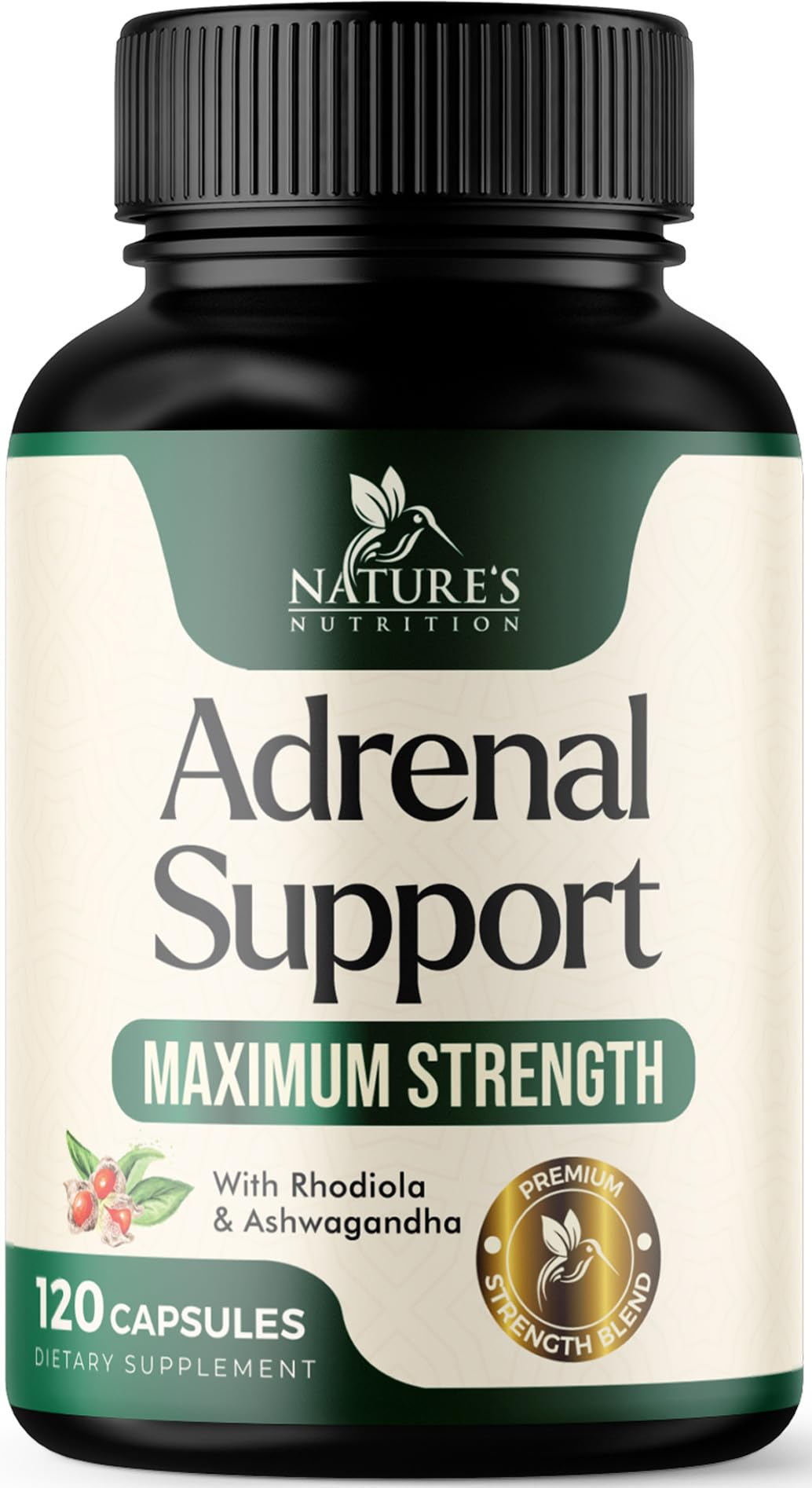 Nature's Nutrition Adrenal Support Cortex Complex 120 Capsules