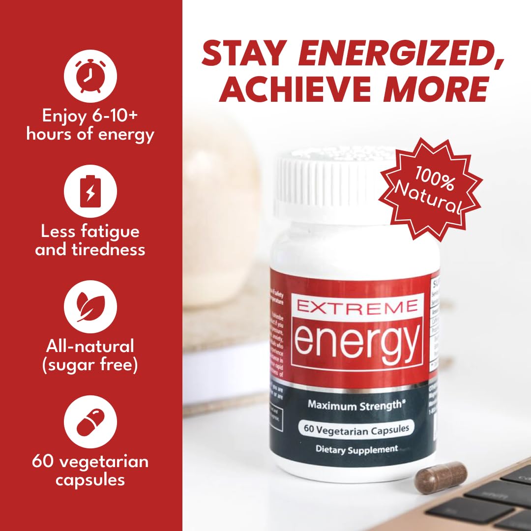 Herbal Nitro Extreme Energy Pills Capsule 60 Count