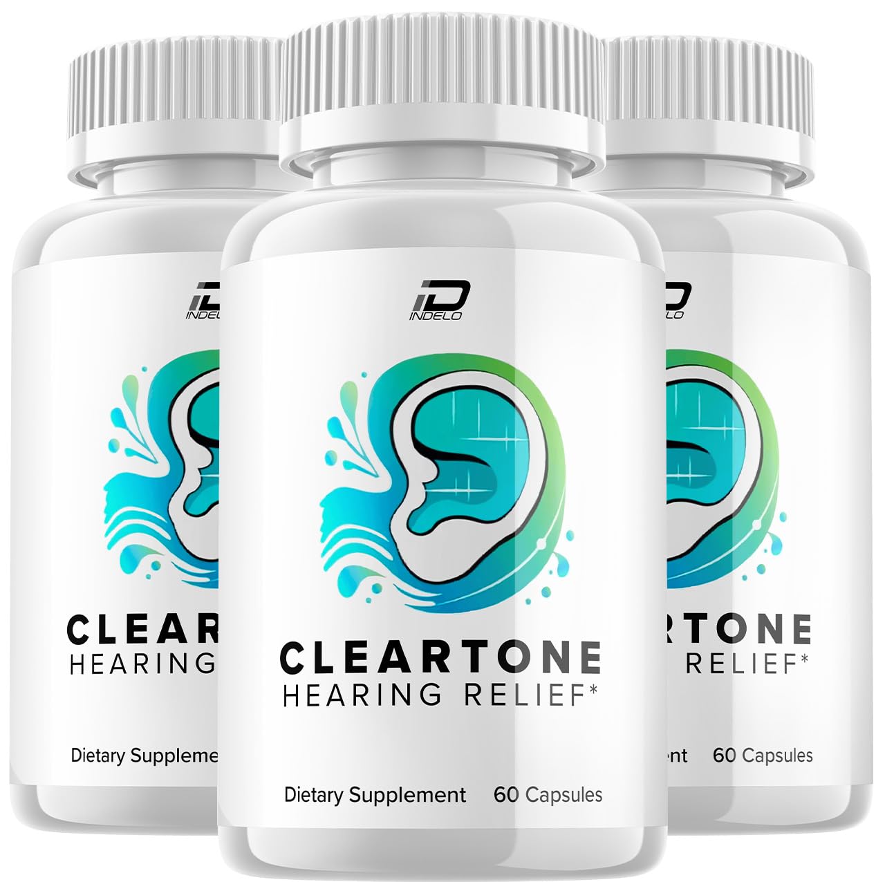 Indelo ClearTone Healthy Ear Support Supplement Capsules 180