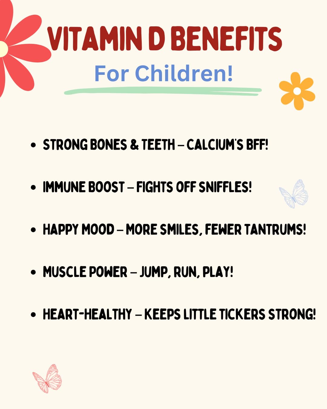 Krunchy Kids Vitamin D3 Gummies for Kids 2+ 30 Count