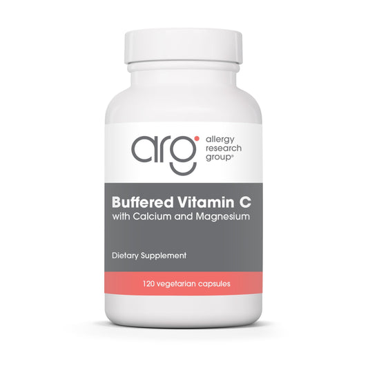 Allergy Research Group ARG Buffered Vitamin C 1000 mg Vitamin C Immune Support Vegetarian Capsules Hypoallergenic Formula 120 Count