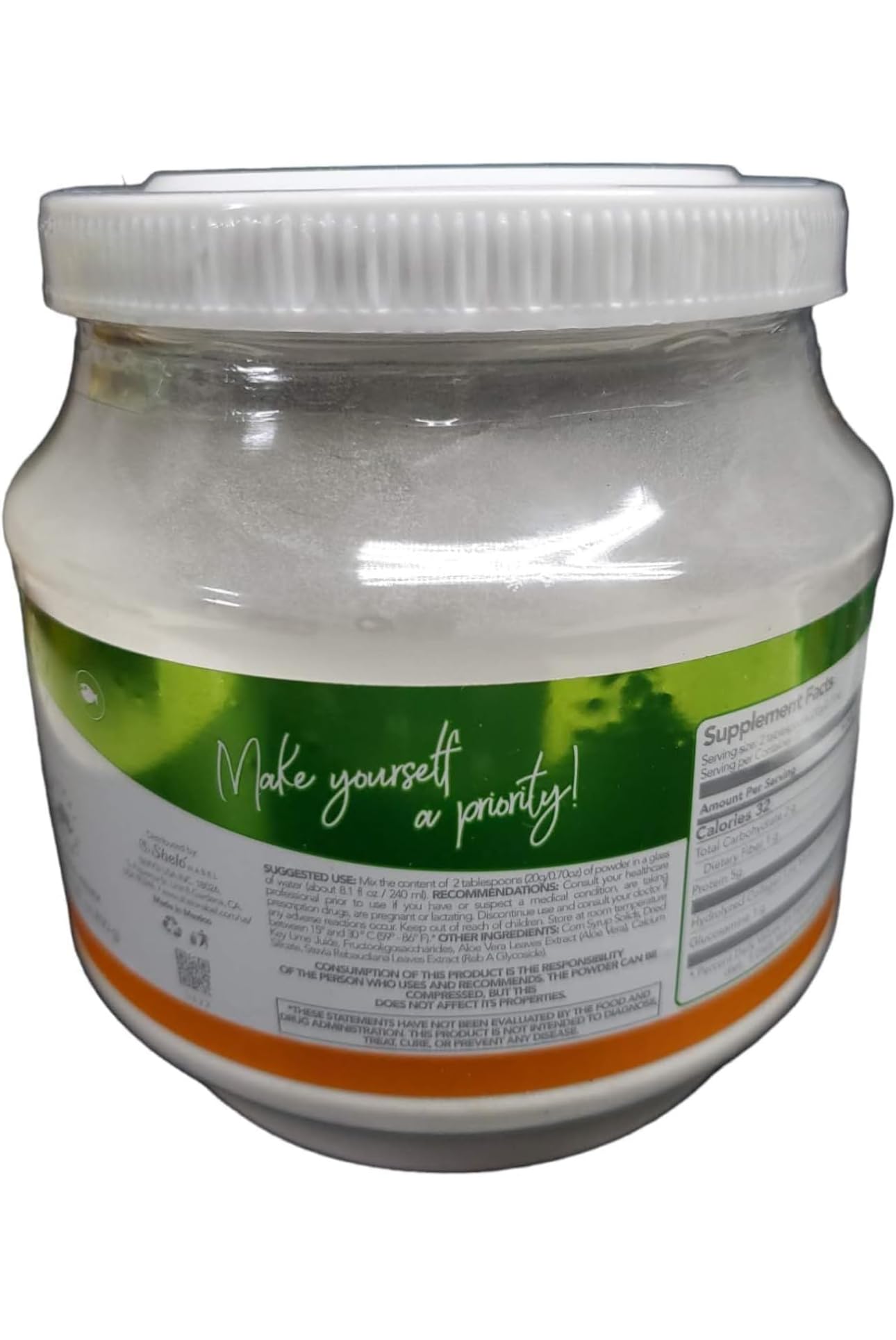 Generic Hydrolyzed Collagen Lemon Flavor Powder 15.87 Ounces
