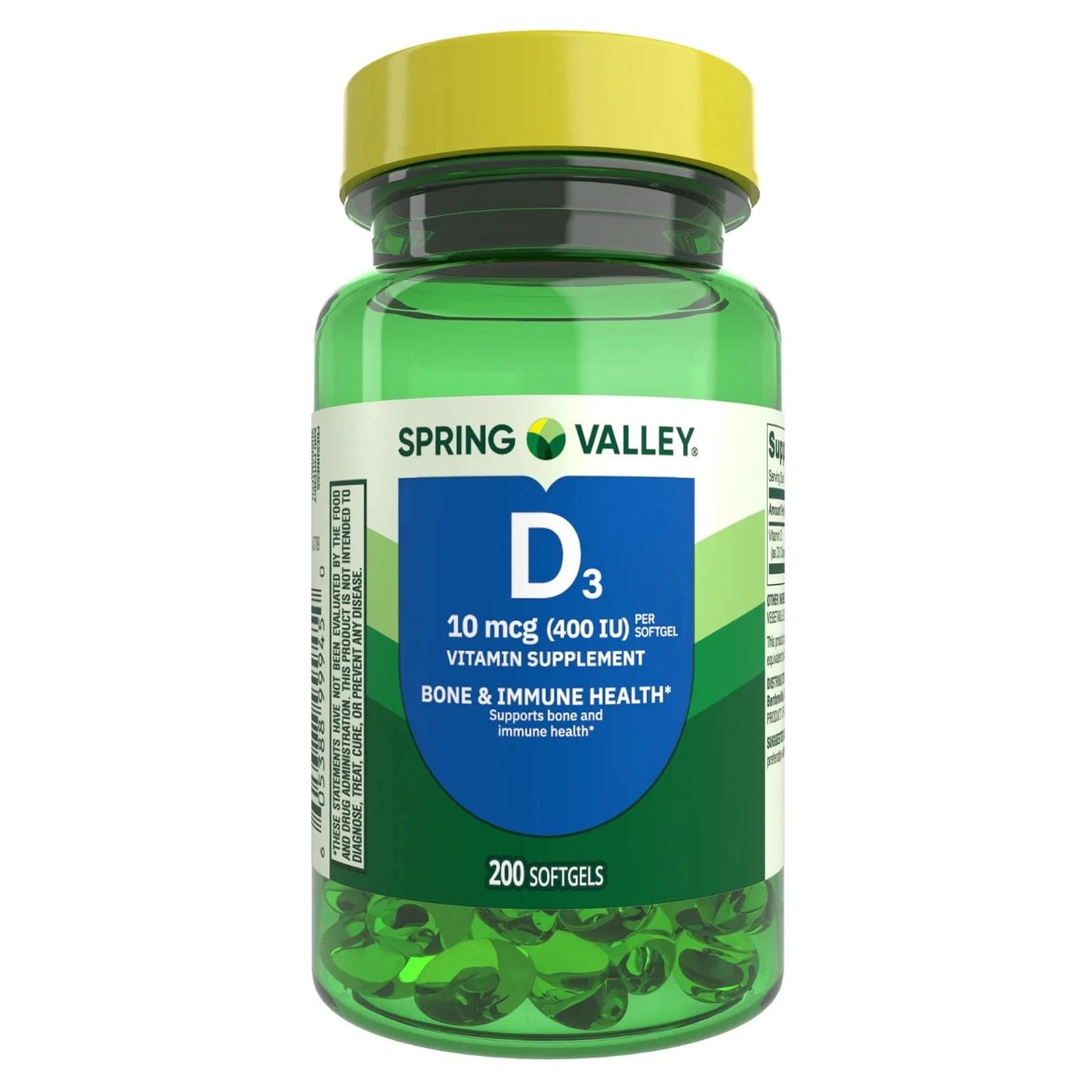 NEWCHEERS Vitamin D3 400 IU (10 mcg) Softgel 200 Count