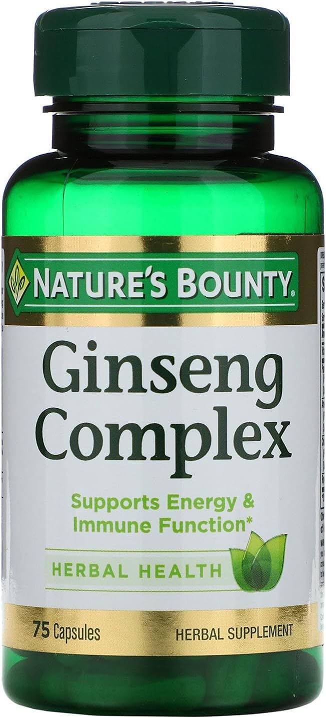 Nature's Bounty Ginseng Complex Plus Royal Jelly Capsules 450 Capsules