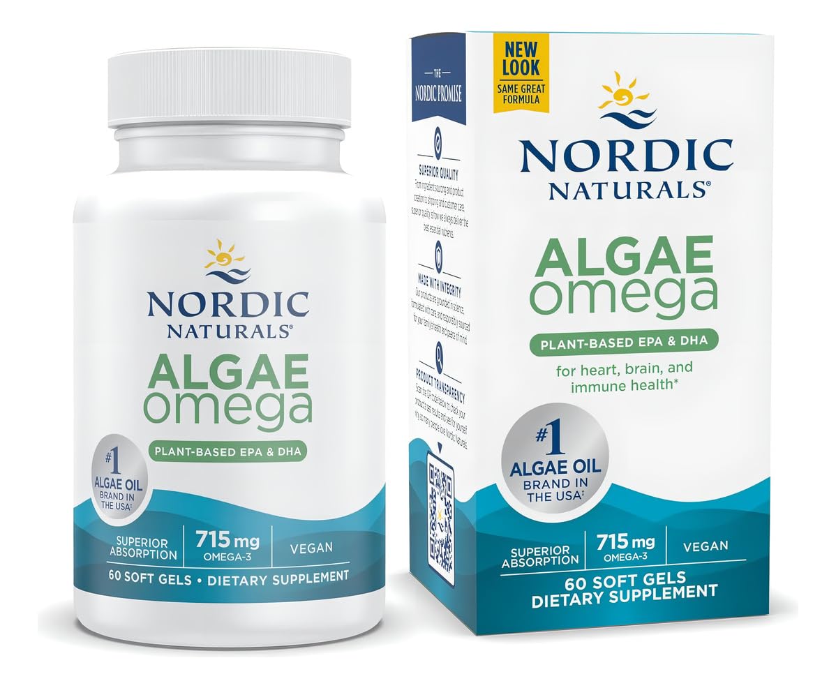 Nordic Naturals Algae Omega Soft Gels 60 Count