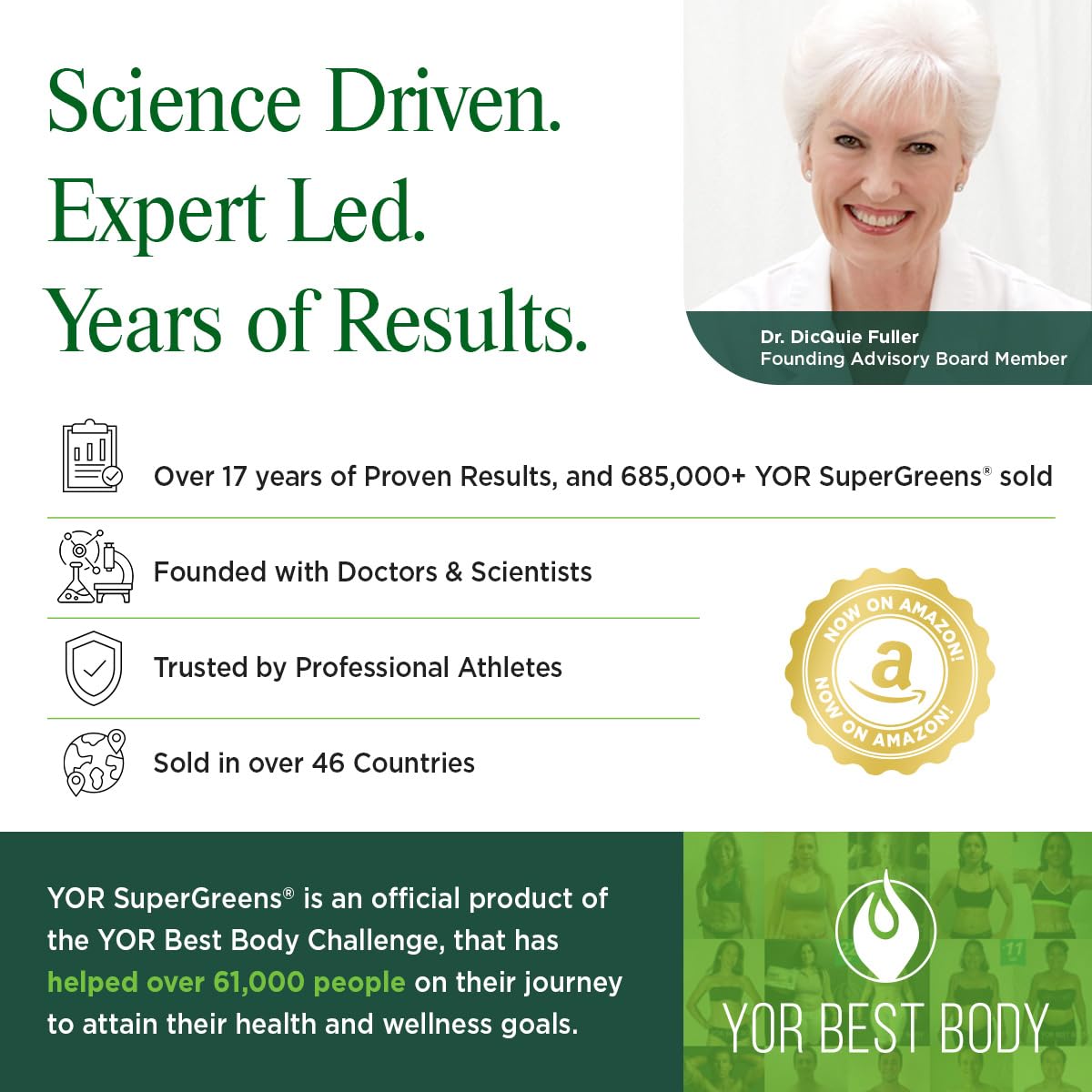 YOR Health SUPERGREENS Powder 6.52 Ounce
