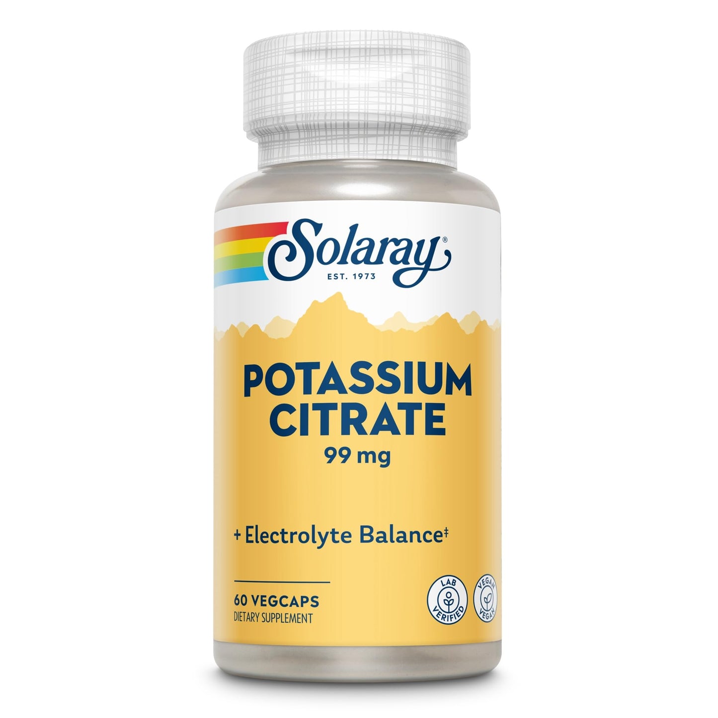 SOLARAY Potassium Citrate Capsule, 60 VegCaps