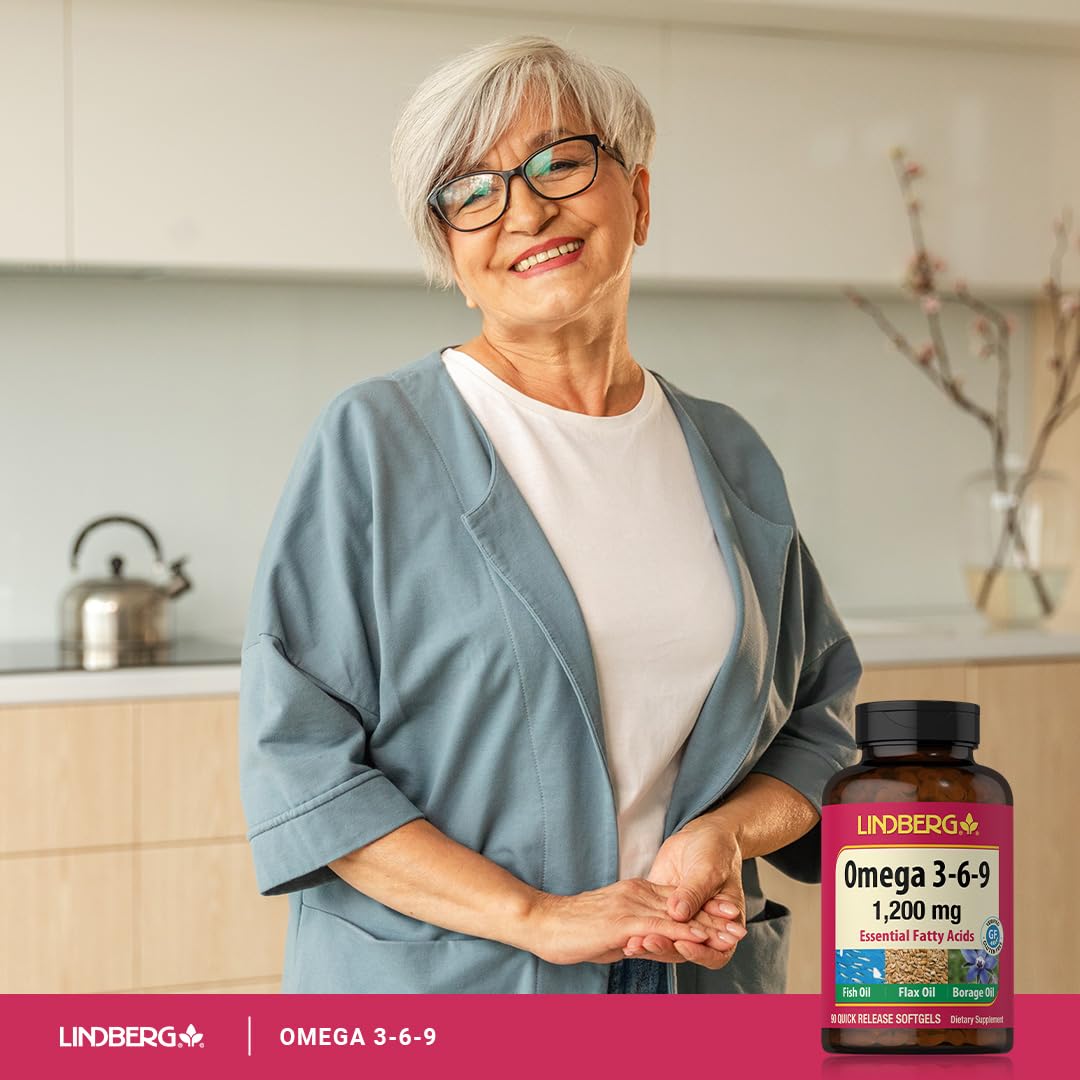 Lindberg Omega 3 6 9 Supplement Softgels 90