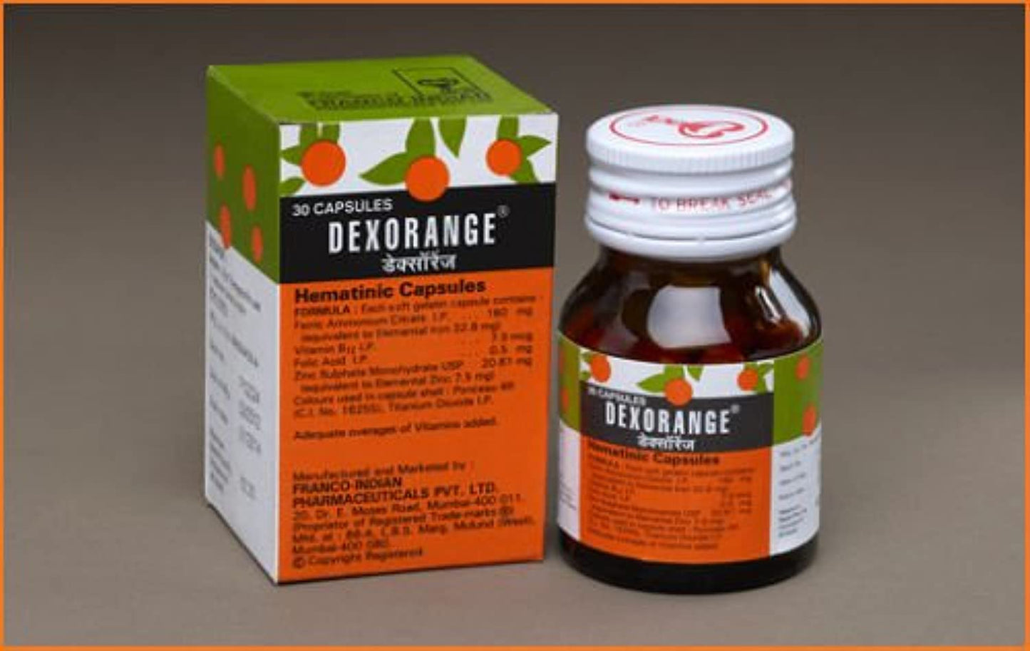 Dexorange Hematinic Capsules 30 Capsules