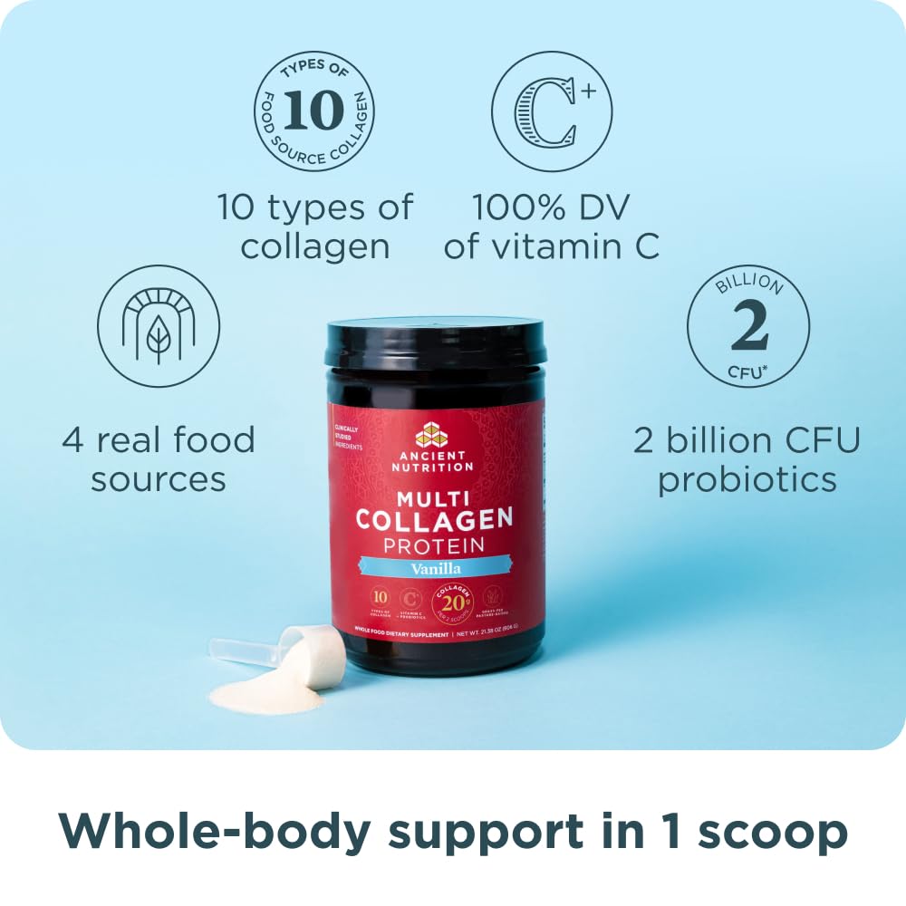 Ancient Nutrition Hydrolyzed Multi Collagen Peptides Powder 16.7