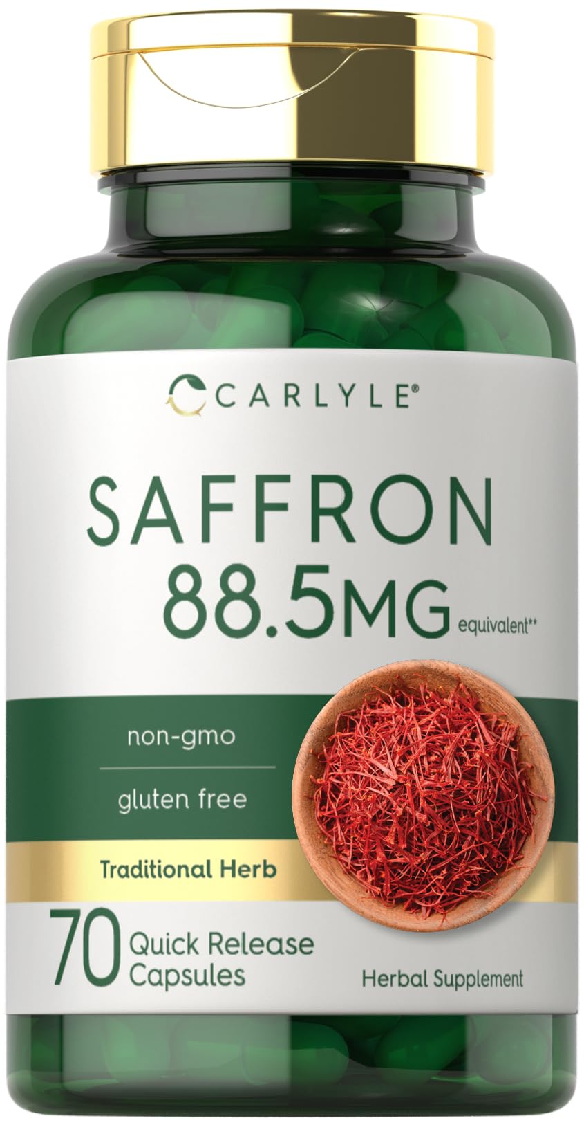 Carlyle Saffron Extract Supplement Capsule 70 Count