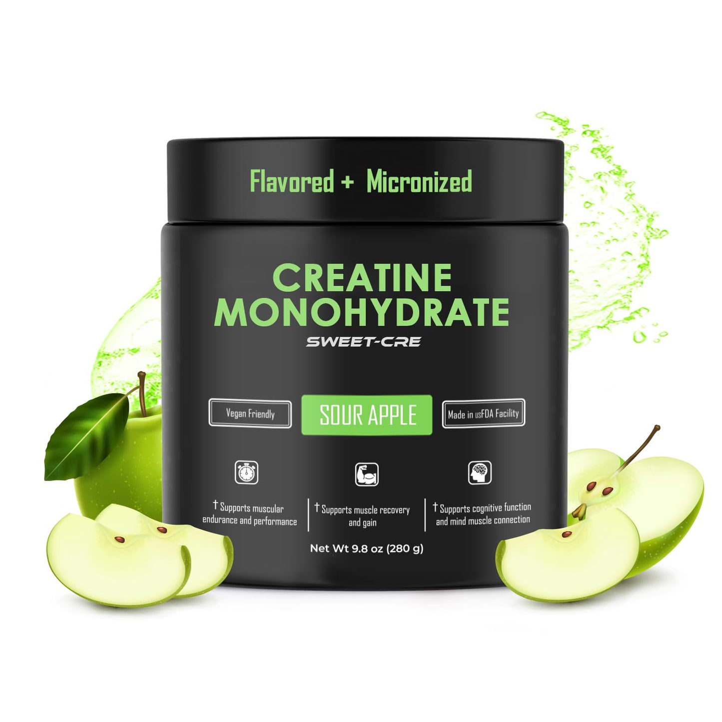Sweet Cre Creatine Monohydrate Powder 10 oz