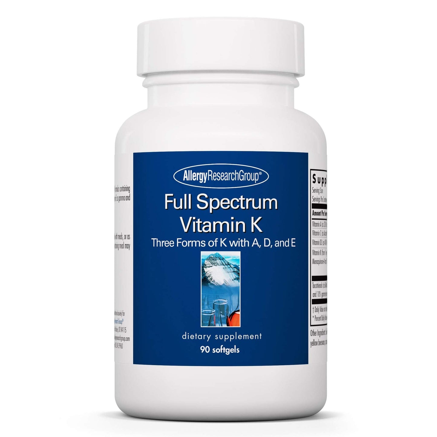 Allergy Research Group Full Spectrum Vitamin K Bone Health Softgel 90
