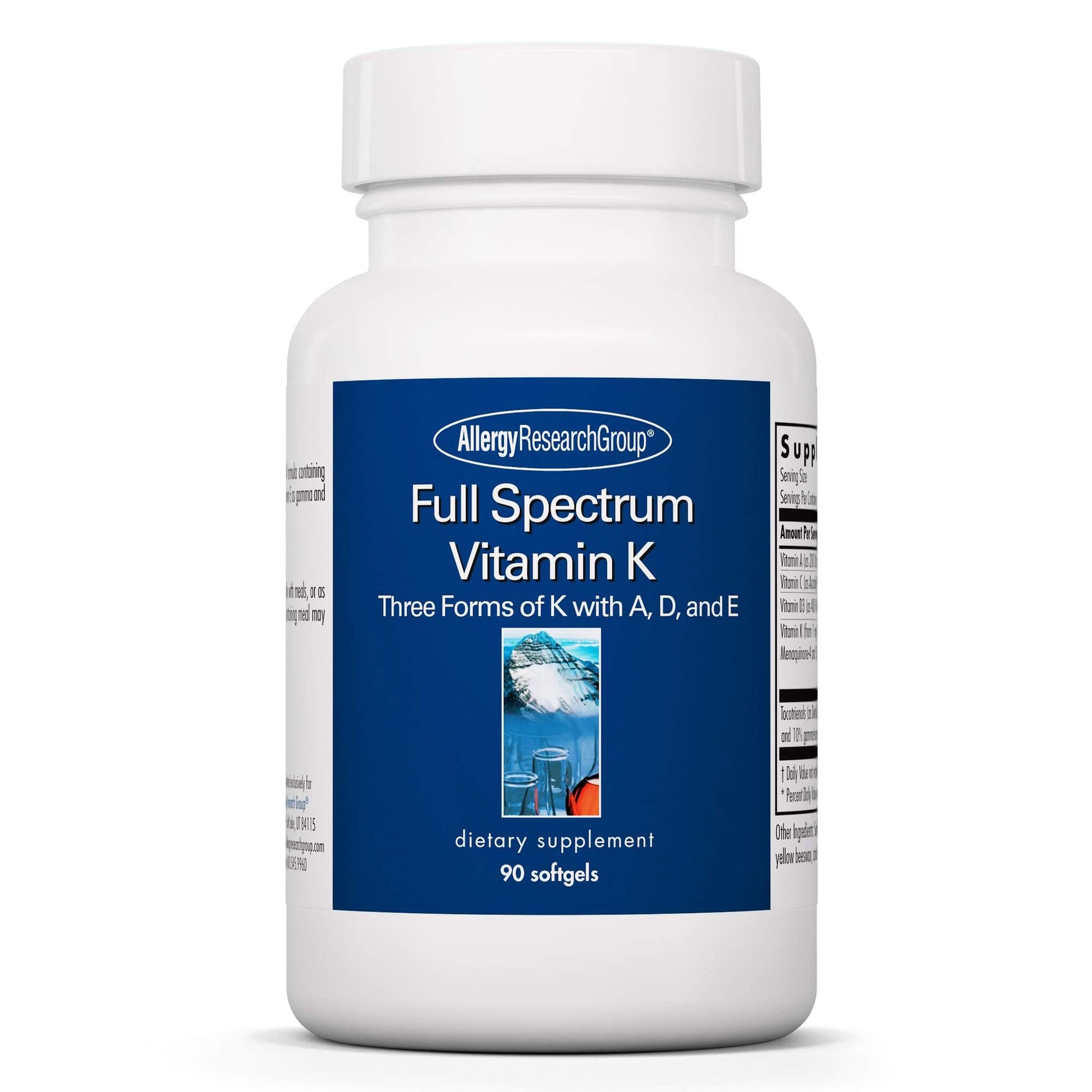 Allergy Research Group Full Spectrum Vitamin K Bone Health Softgel 90