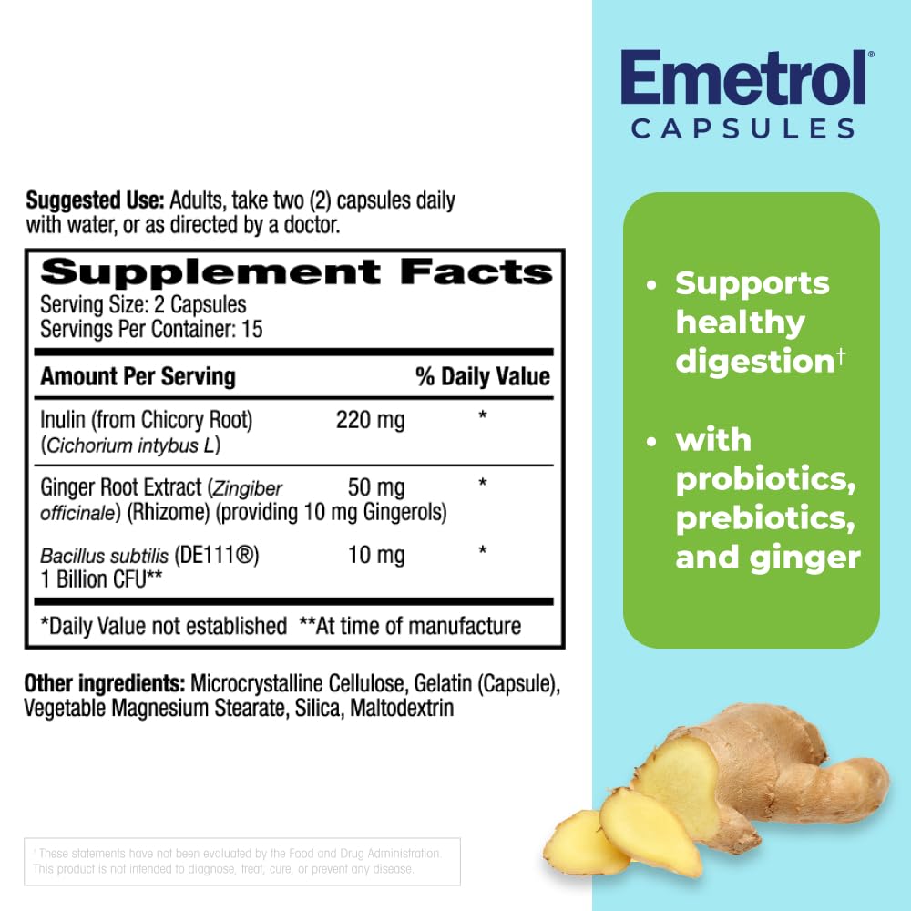 Emetrol Daily Digestive Support Gummies 30 Count