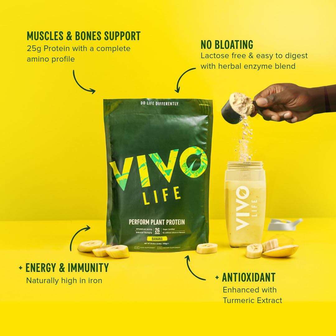 Vivo Life Perform Acai & Blueberry Protein Powder, 2.18 lb