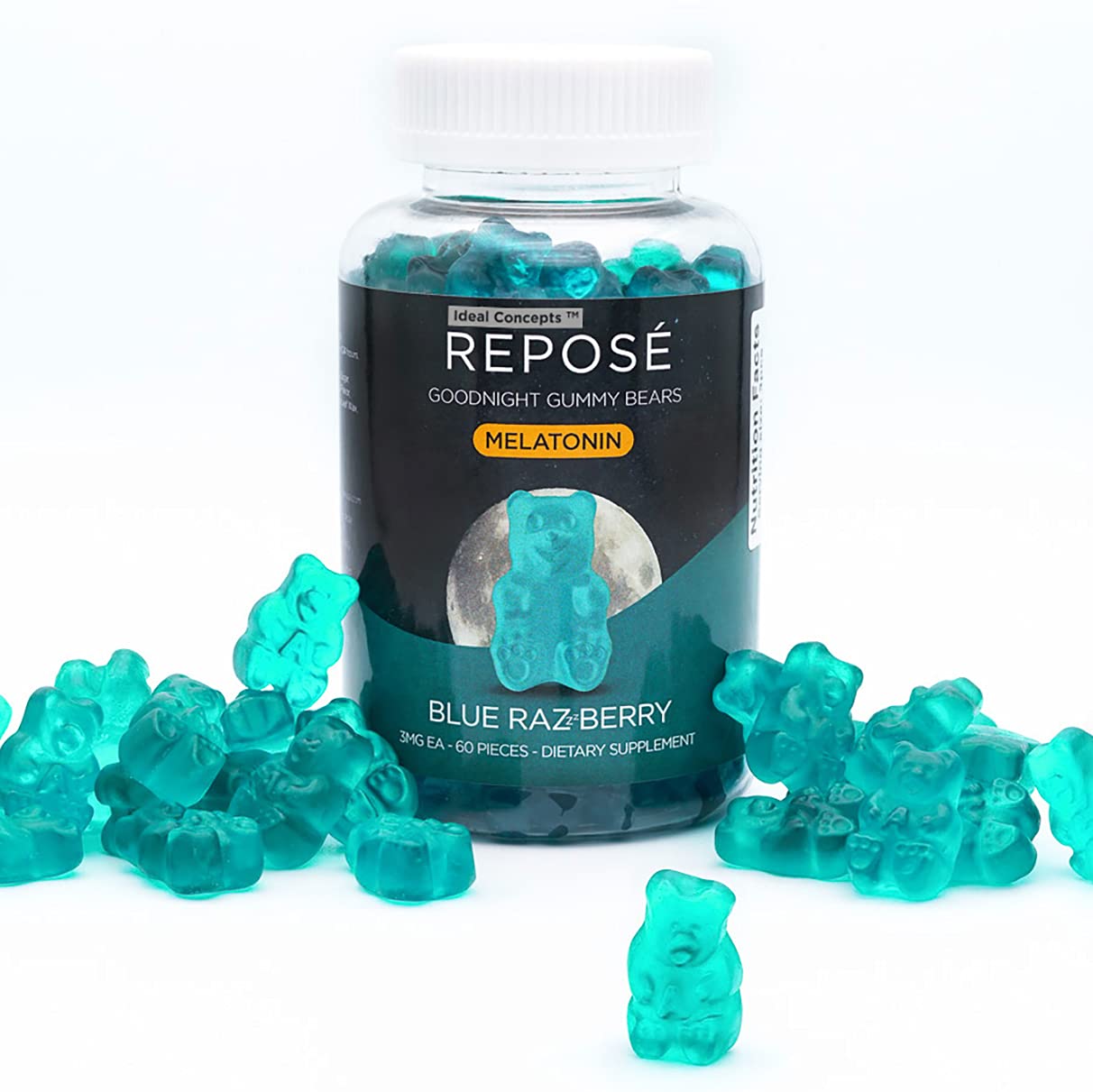 IDEAL CONCEPTS Reposé Goodnight Melatonin Gummies 3mg Per Serving - 60 Gummies