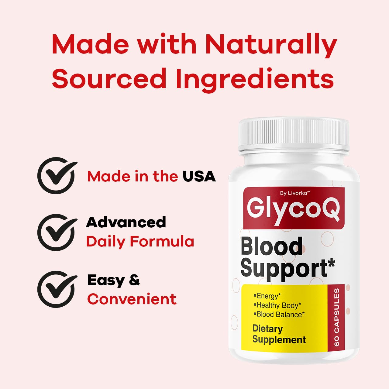 LIVORKA GlycoQ Capsules, 300 Capsules