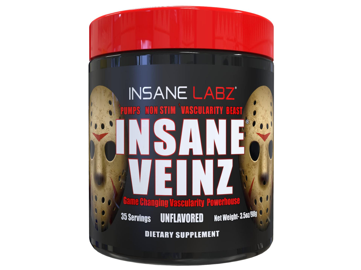 Insane Labz Psychotic and Insane Veinz Pre-Workout Stack Powder, 12.8 oz