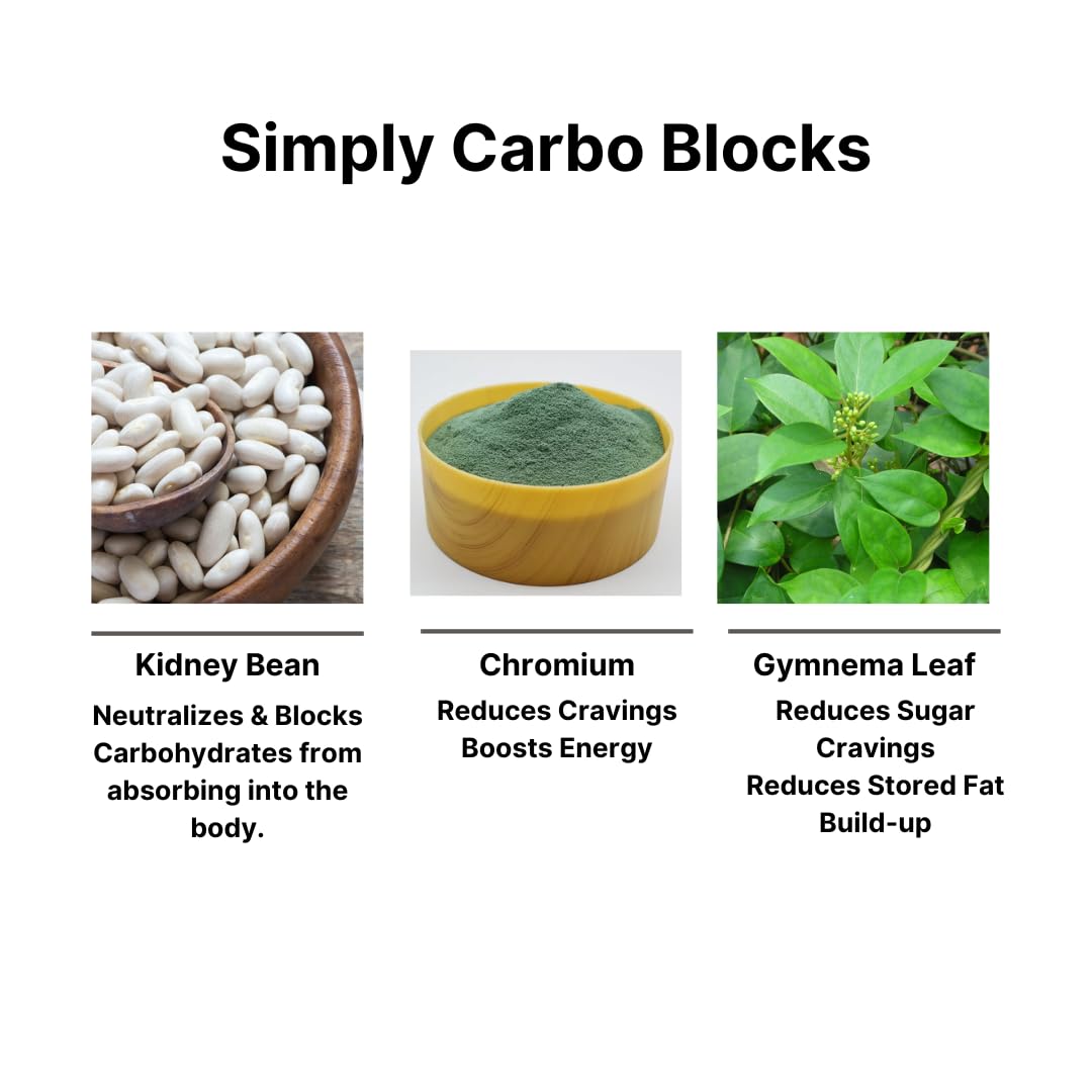 Simply Weight Loss Carbo Block Tablet, 60 Count