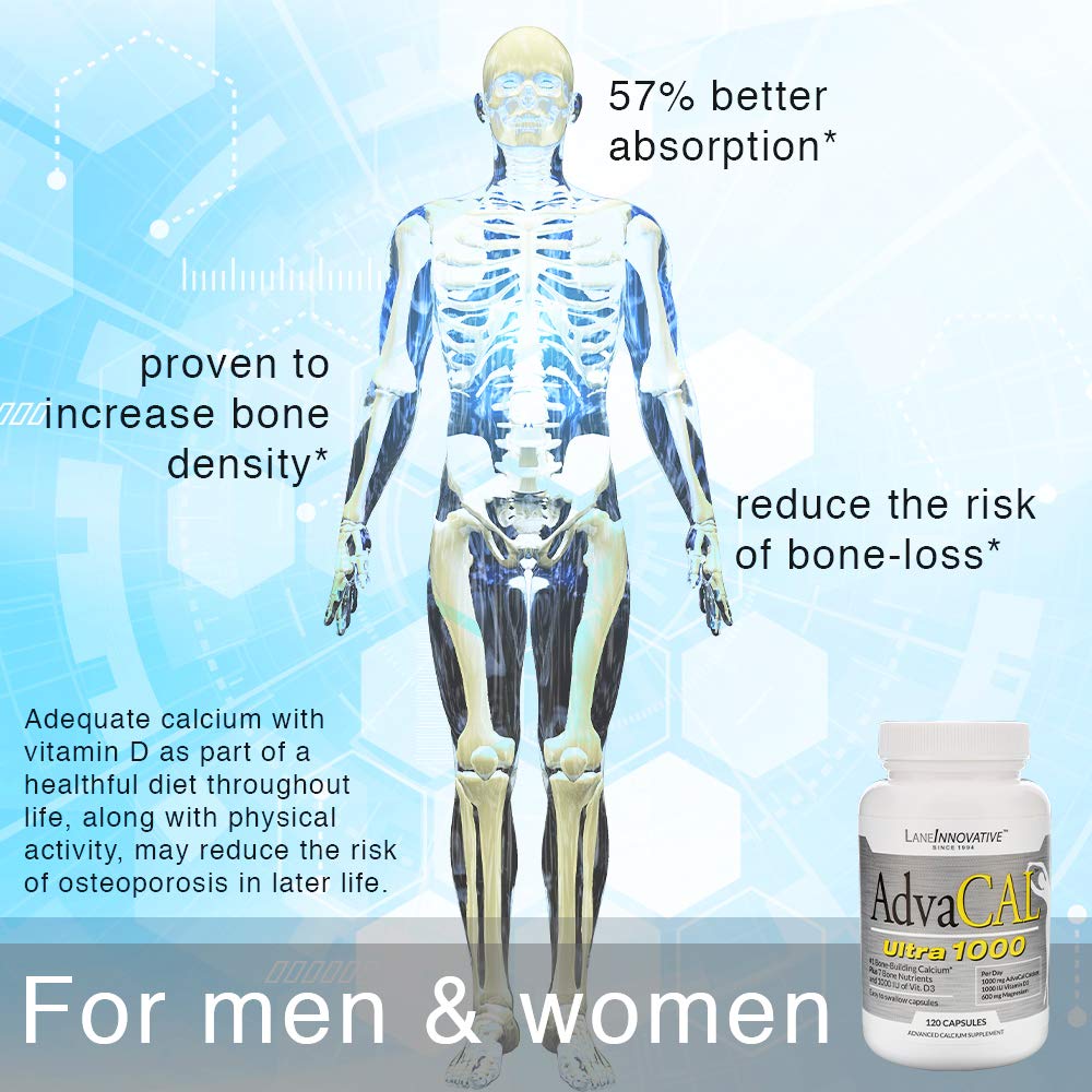 Lane Labs AdvaCAL Ultra 1000 Capsule, 120 Count