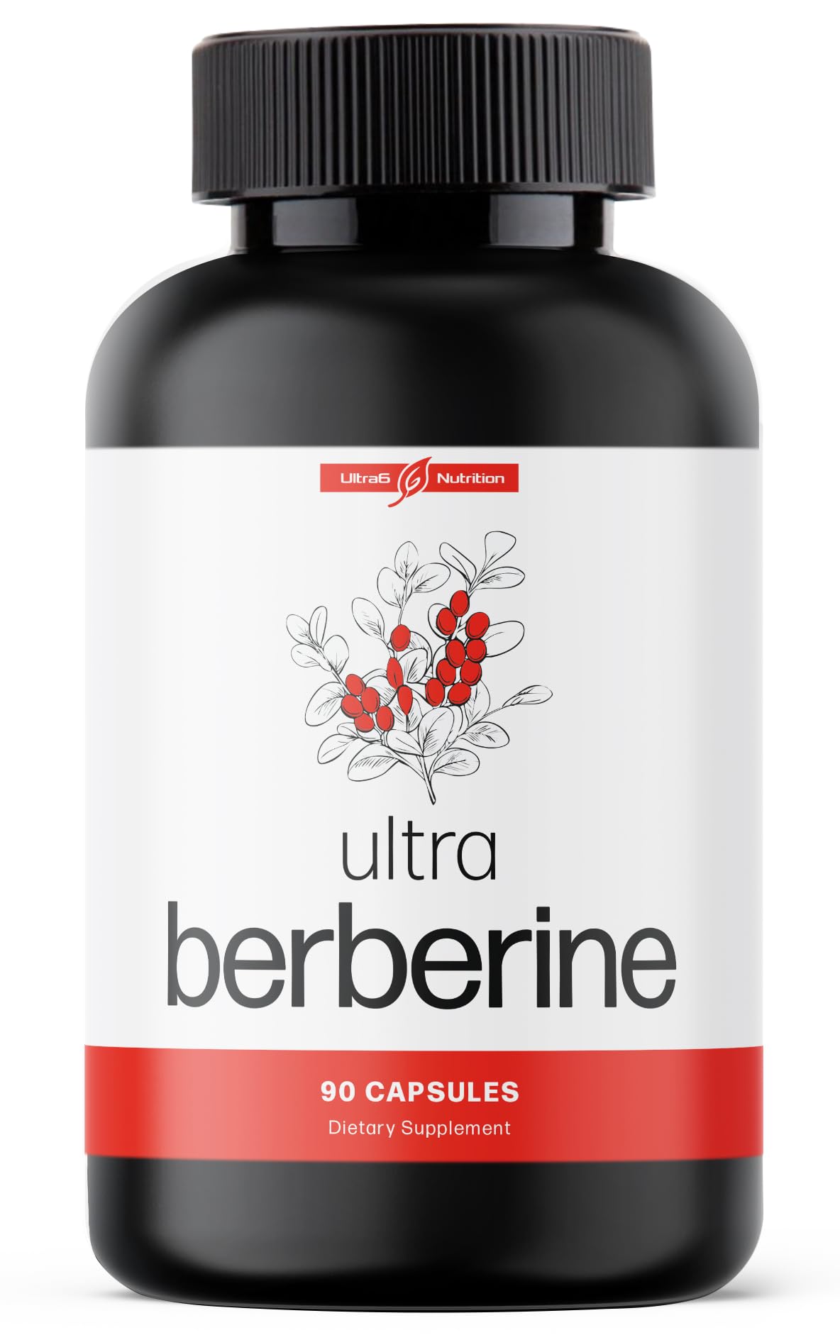 Ultra6 Nutrition Berberine Supplement 90 Capsules