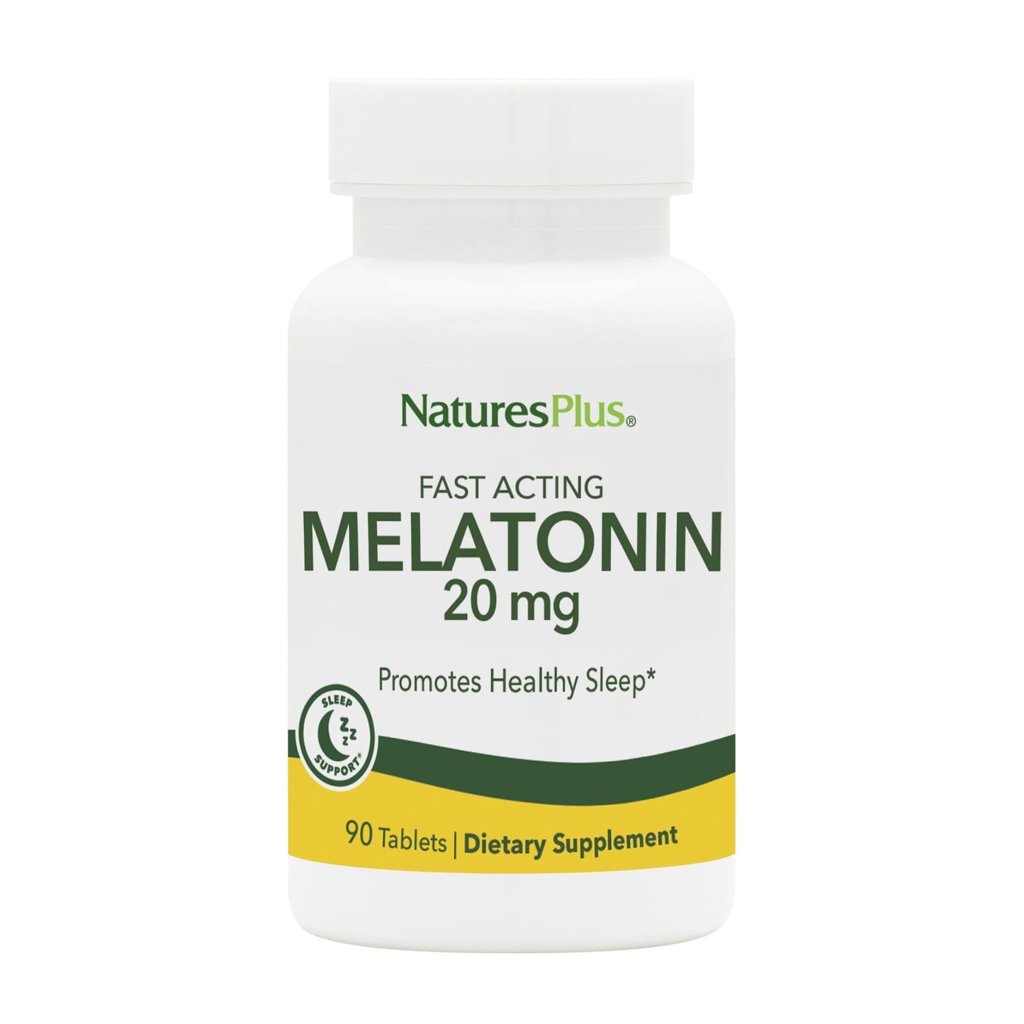 NaturesPlus Melatonin 20 mg Tablets, 90 Tablets