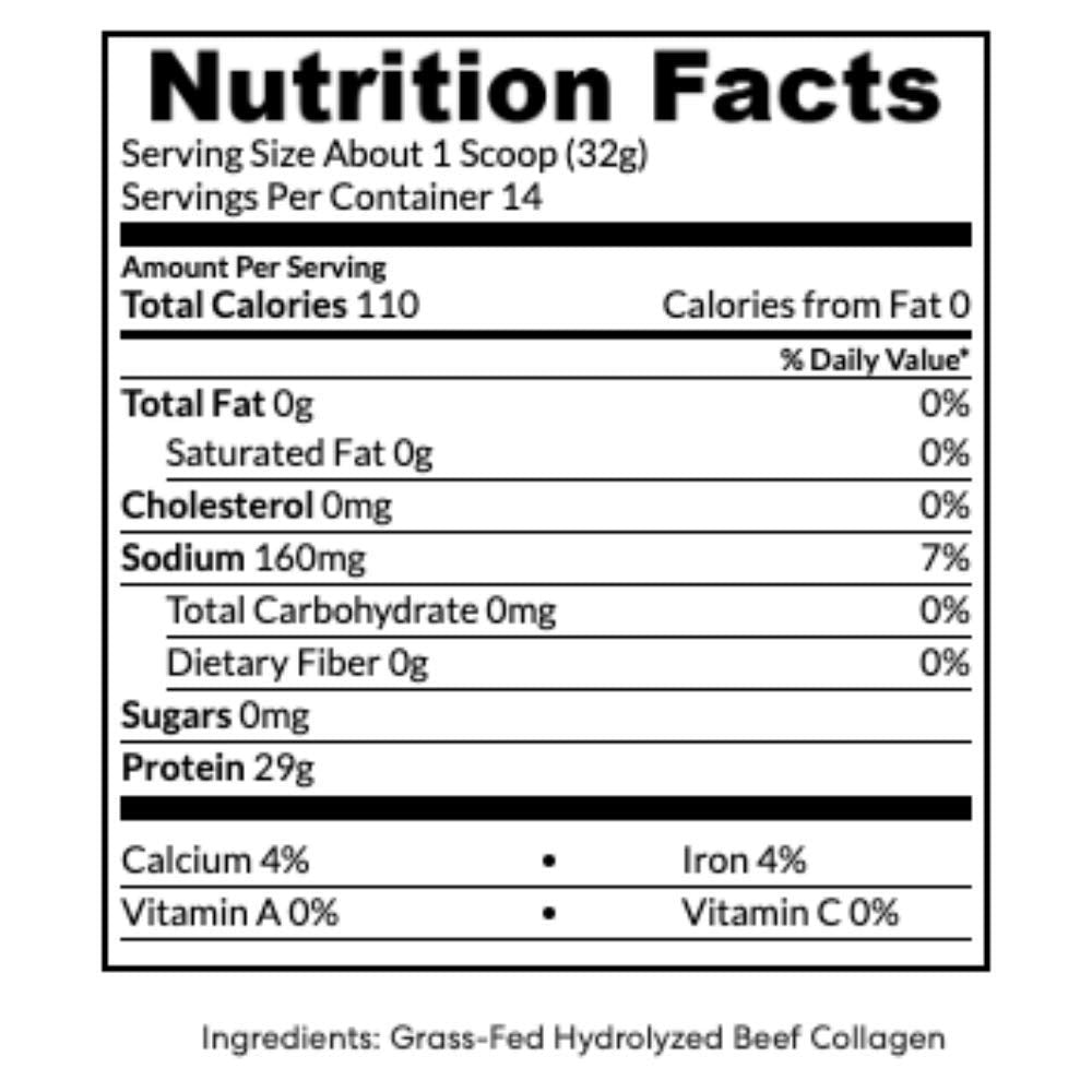True Nutrition Hydrolyzed Collagen Powder, Unflavored, 16 oz