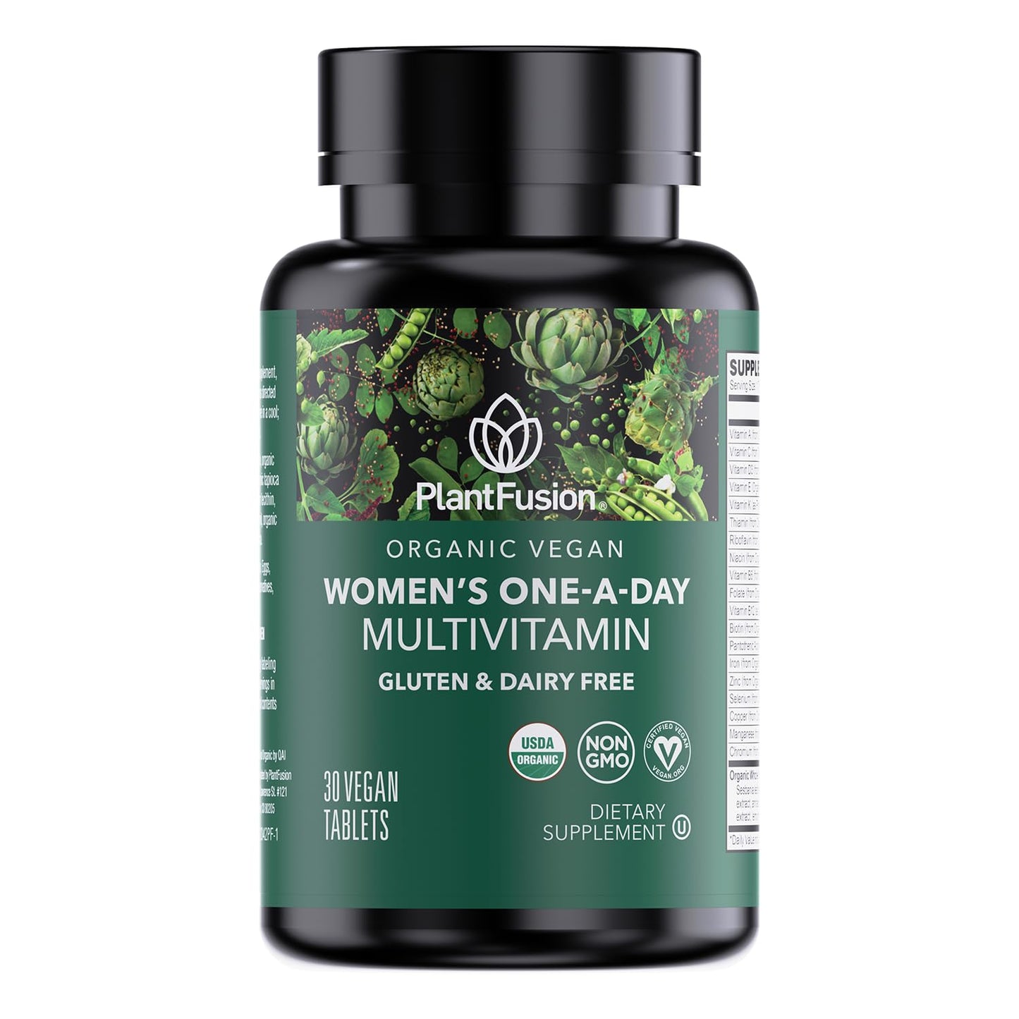 PlantFusion Organic Multivitamin for Women with Iron – Tablet, 30 Count