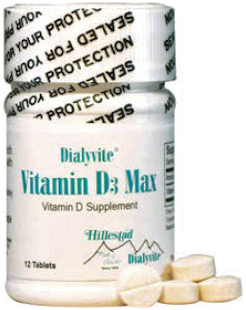 Dialyvite Vitamin D3 Max 50,000 IU Tablet, 12 Count