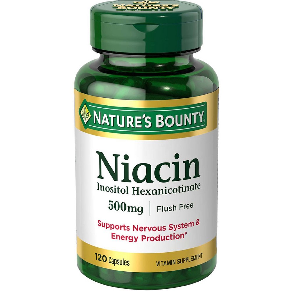 Nature's Bounty Niacin 500 mg Capsules 240 Capsules