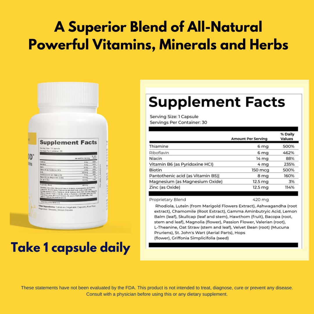 4BETTERMOOD Positivity & Stamina Capsule 60 Capsules