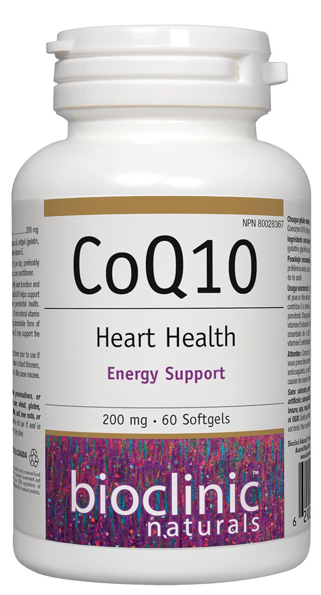 Bioclinic Naturals CoQ10 200 mg Softgels 60