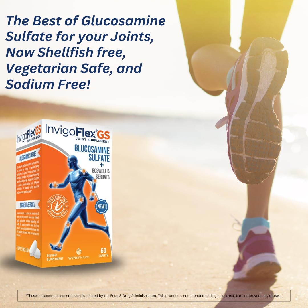INVIGOFLEX Glucosamine Sulfate Caplets 120 Count