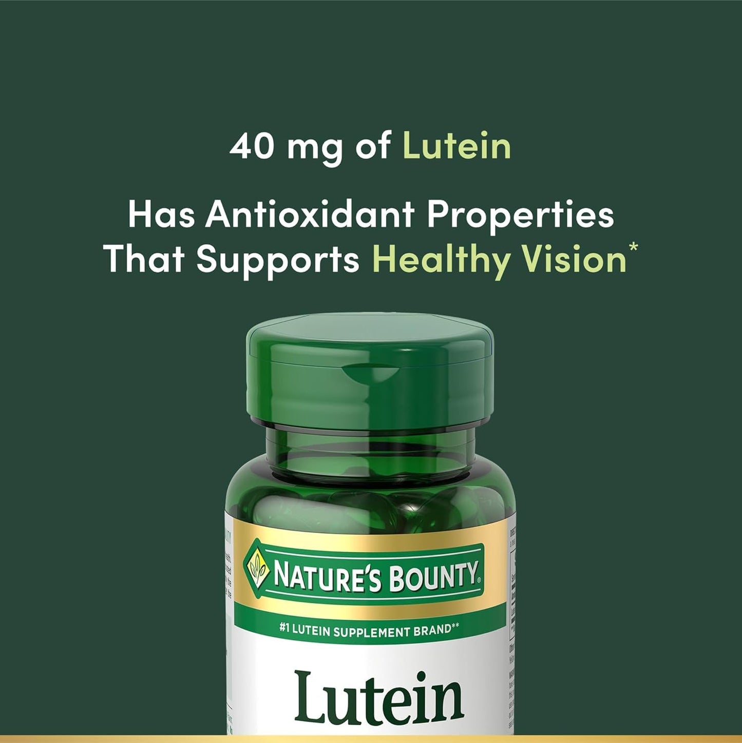 Nature's Bounty Lutein 40 Mg Softgels 120