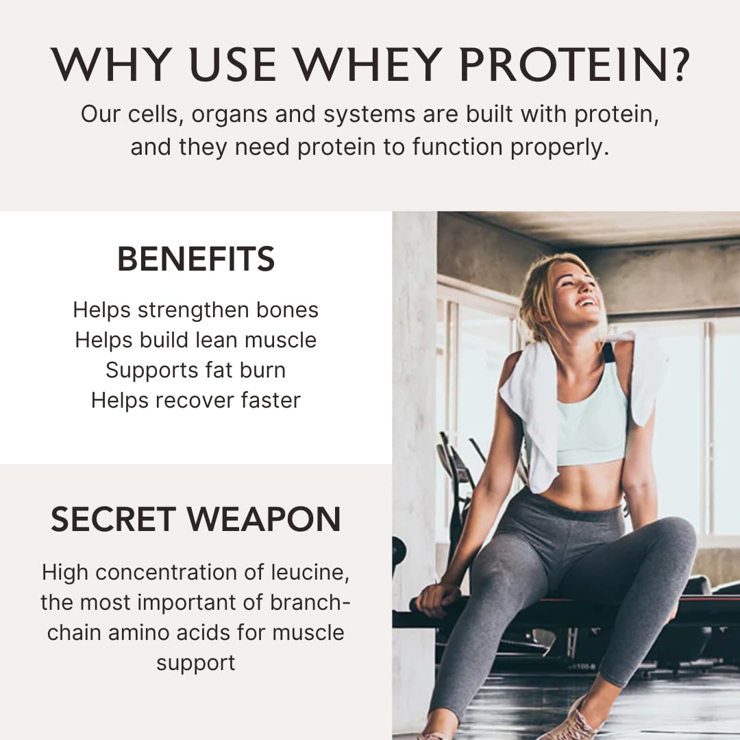 Alaya Naturals Grass Fed Whey Protein Powder Vanilla Flavor, All Natural, Hormone Free, 13.9 Ounce