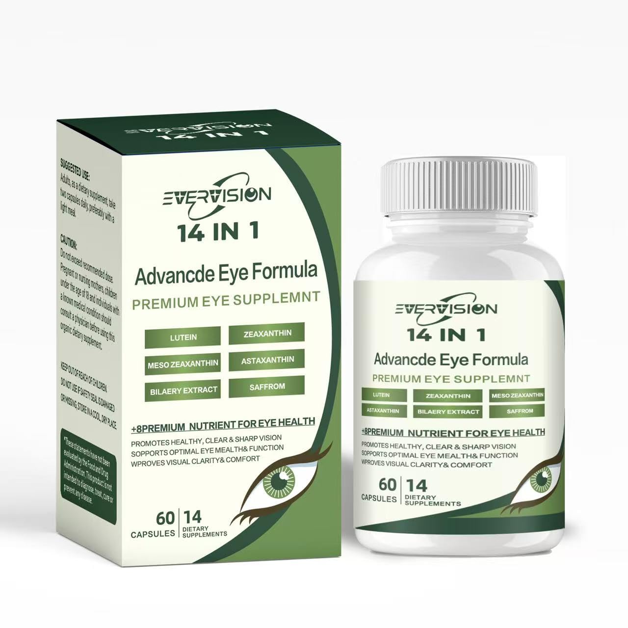 Generic EVERVISION 14 in 1 Advanced Eye Formula-Protect Your Eyes Capsule, 60