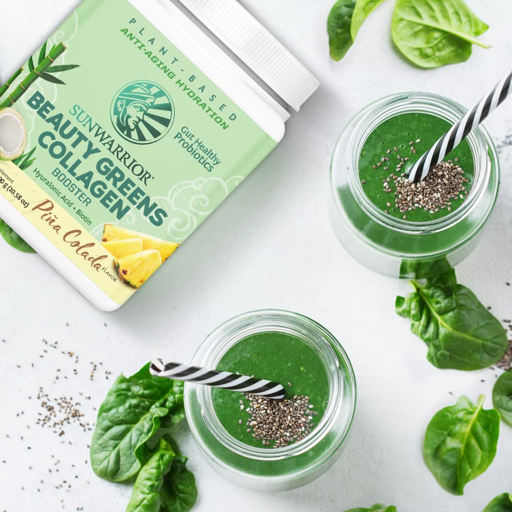 Sunwarrior Vegan Beauty Greens Drink Powder, 10.5 Ounce