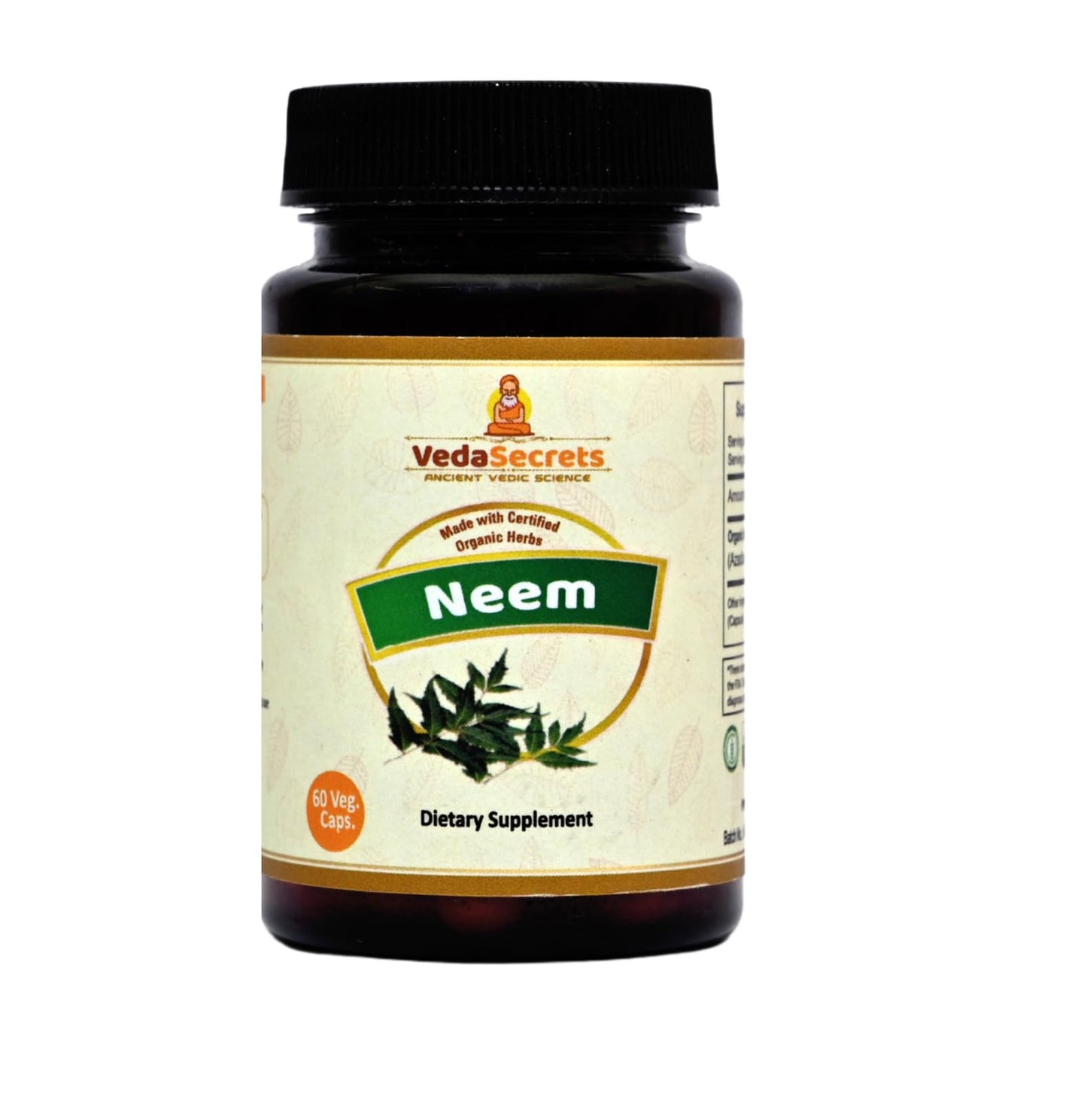 VedaSecrets Neem Capsules 60 Count