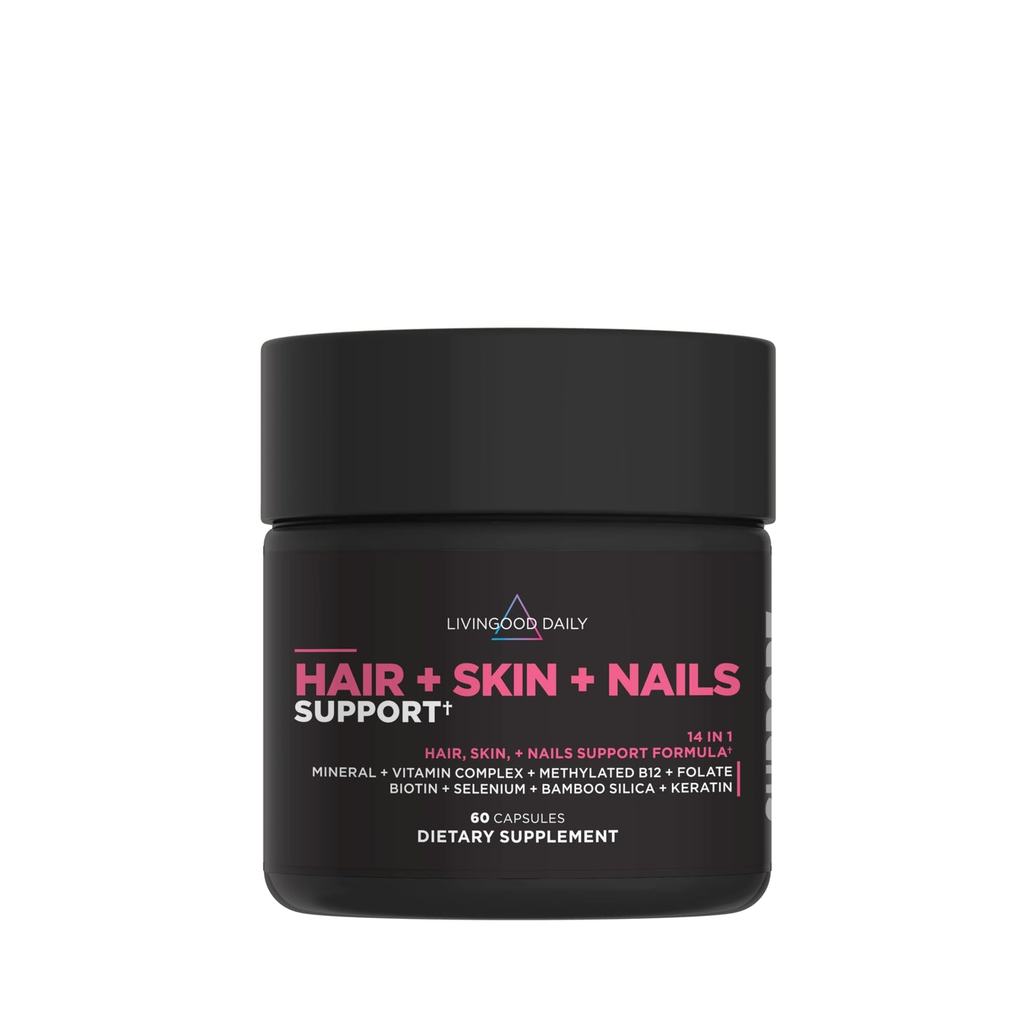 Livingood Daily Hair, Skin & Nails Supplement 60 Capsules