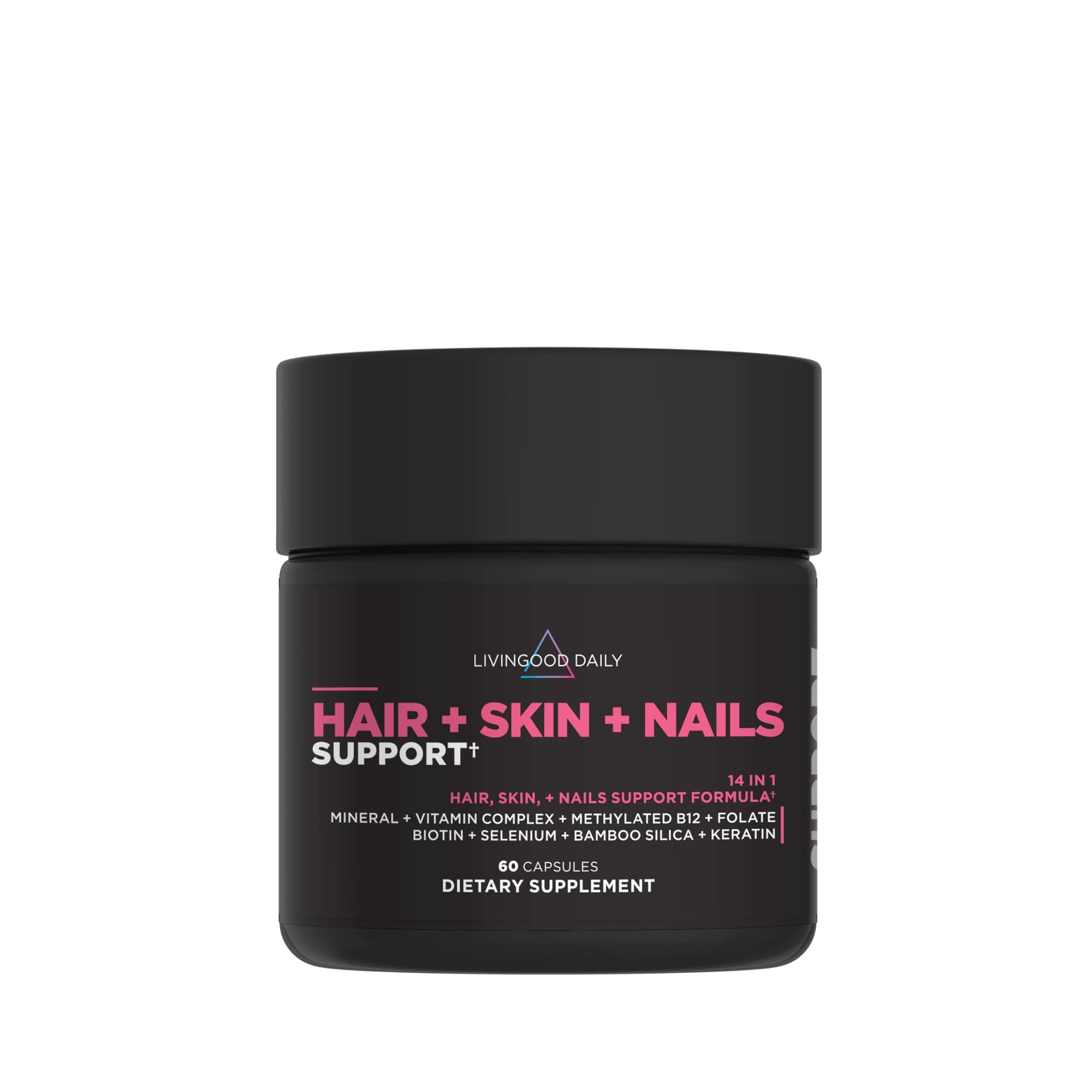 Livingood Daily Hair, Skin & Nails Supplement 60 Capsules