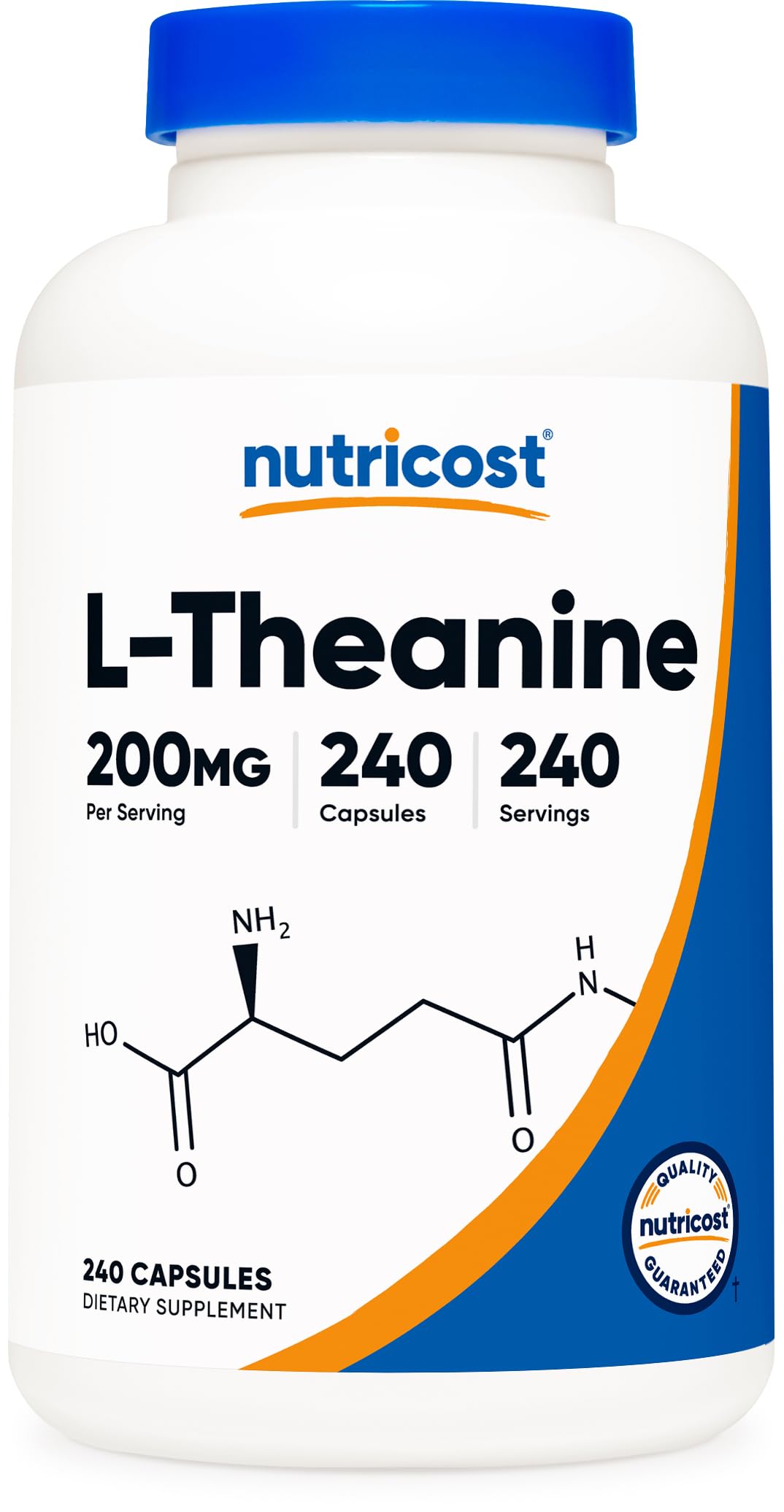 Nutricost L-Theanine 200mg Capsule, 240 Capsules